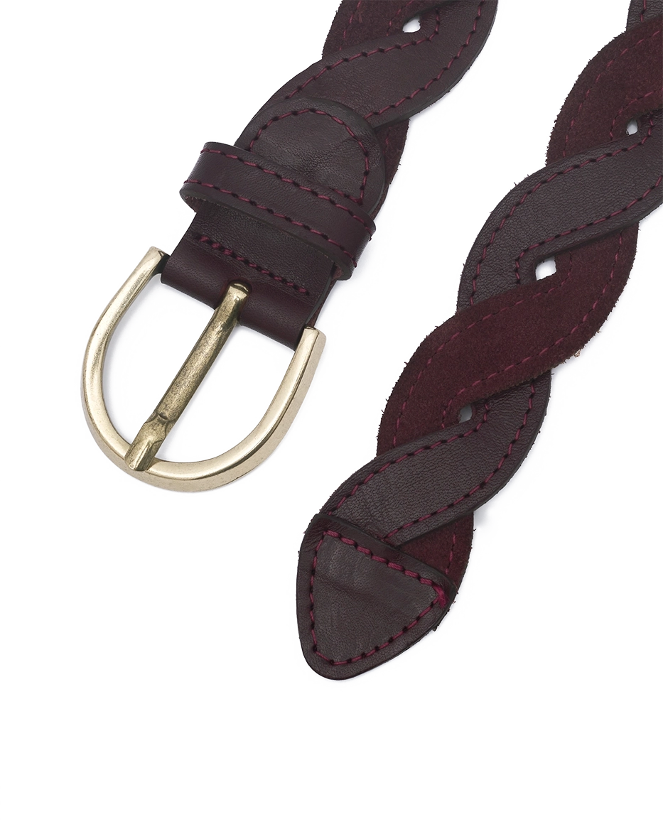 Drôle De Monsieur La Ceinture Tresse Gürtel bordeaux