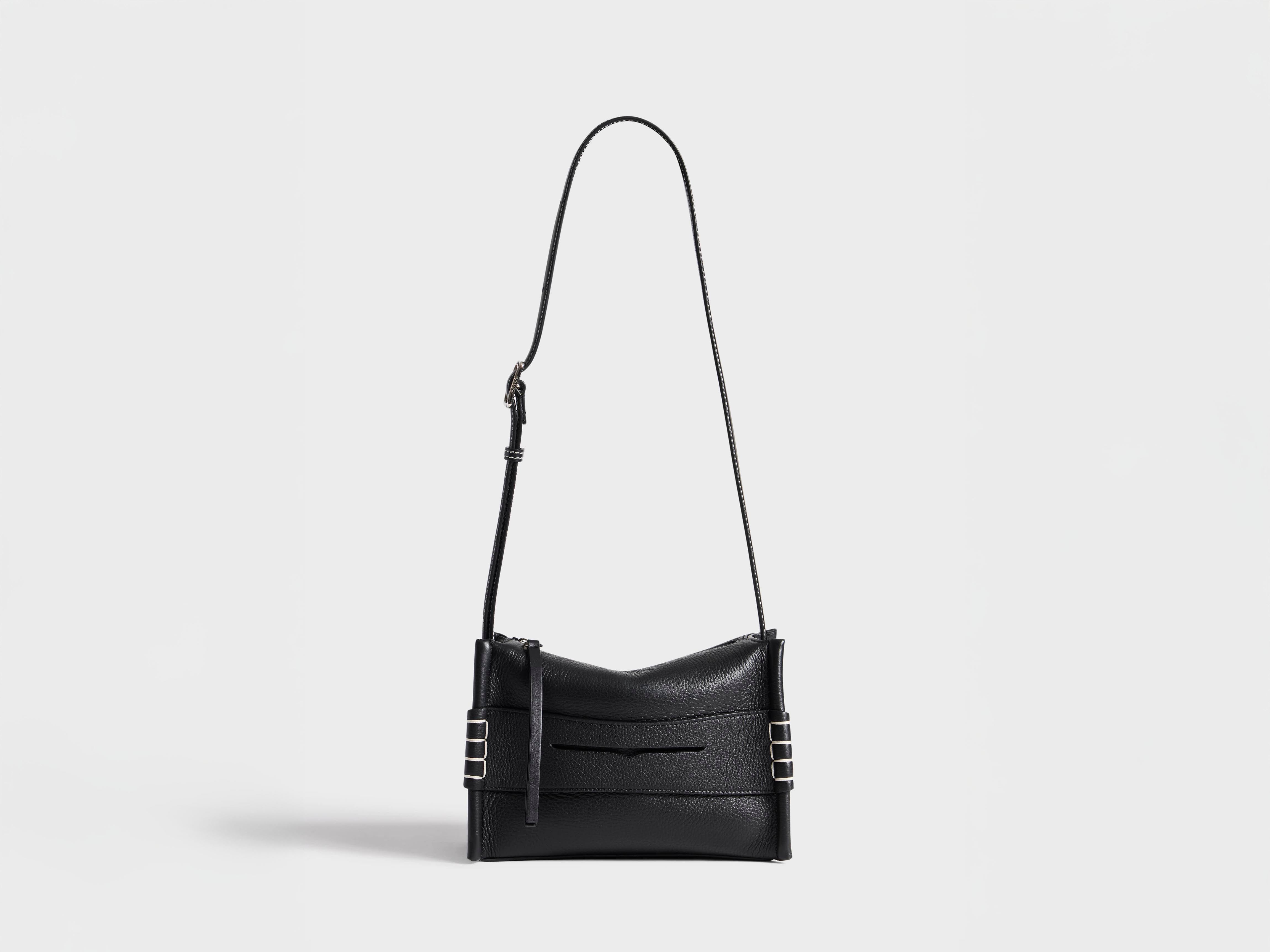 J.W.Anderson Messenger Loafer Bag Schwarz Leder Small