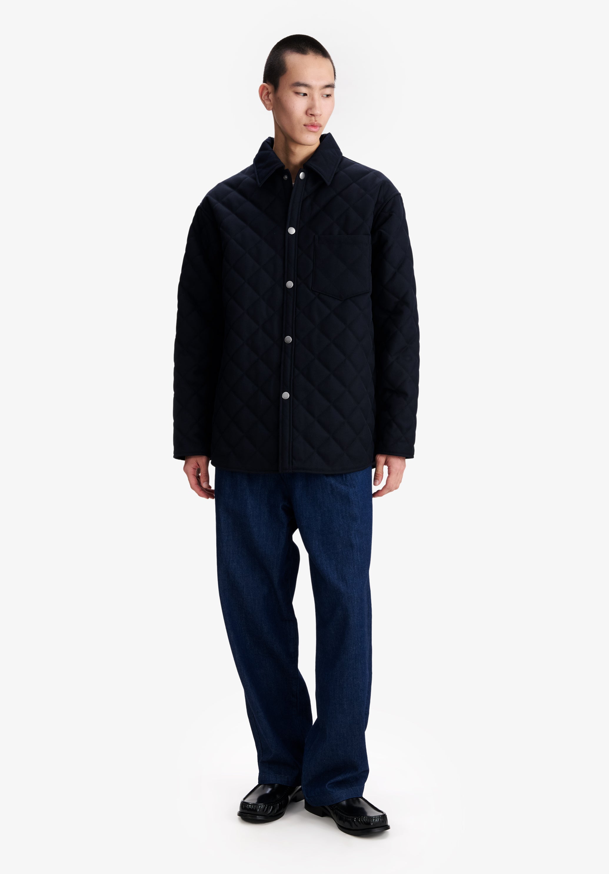 A.P.C. Wolljacke Gesteppt Marineblau M Unisex