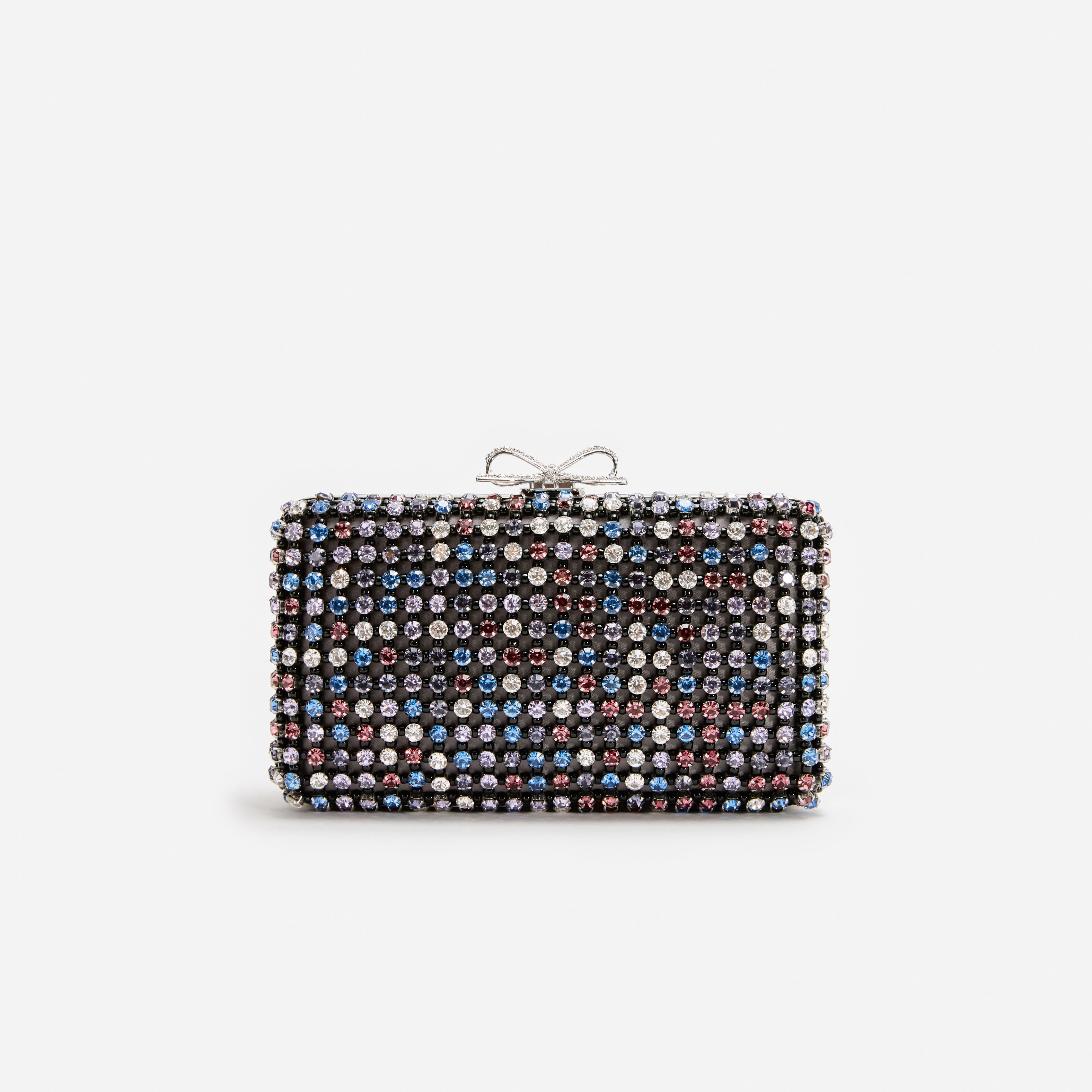 Self Portrait Crystal Chainmail Clutch Multi Mini Kristall