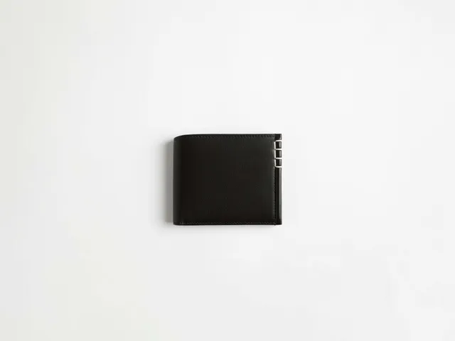 J.W.Anderson Loafer Bi-Fold Wallet Geldbörse Schwarz Leder