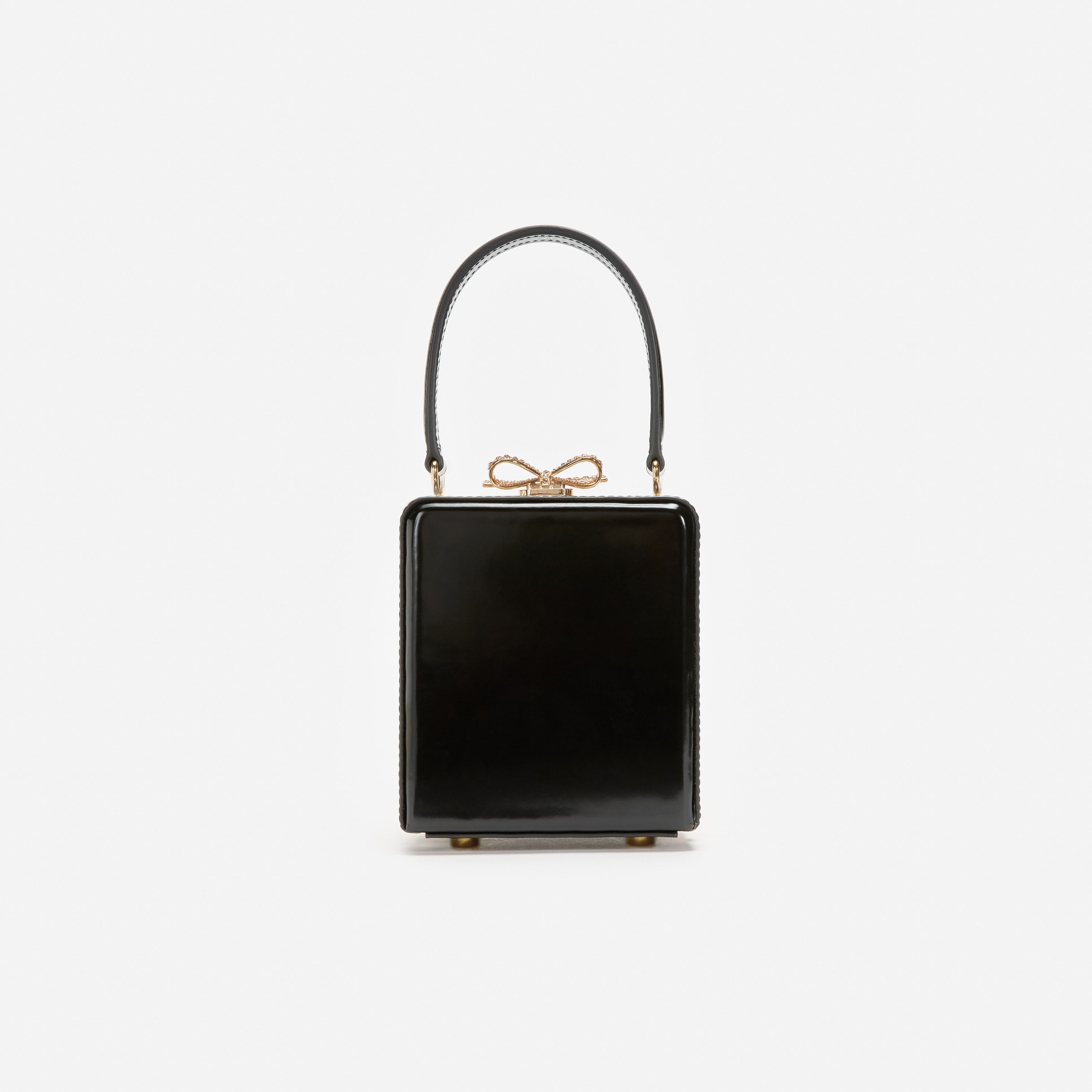 Self Portrait Gold Crystal Micro Tasche Gold One Size