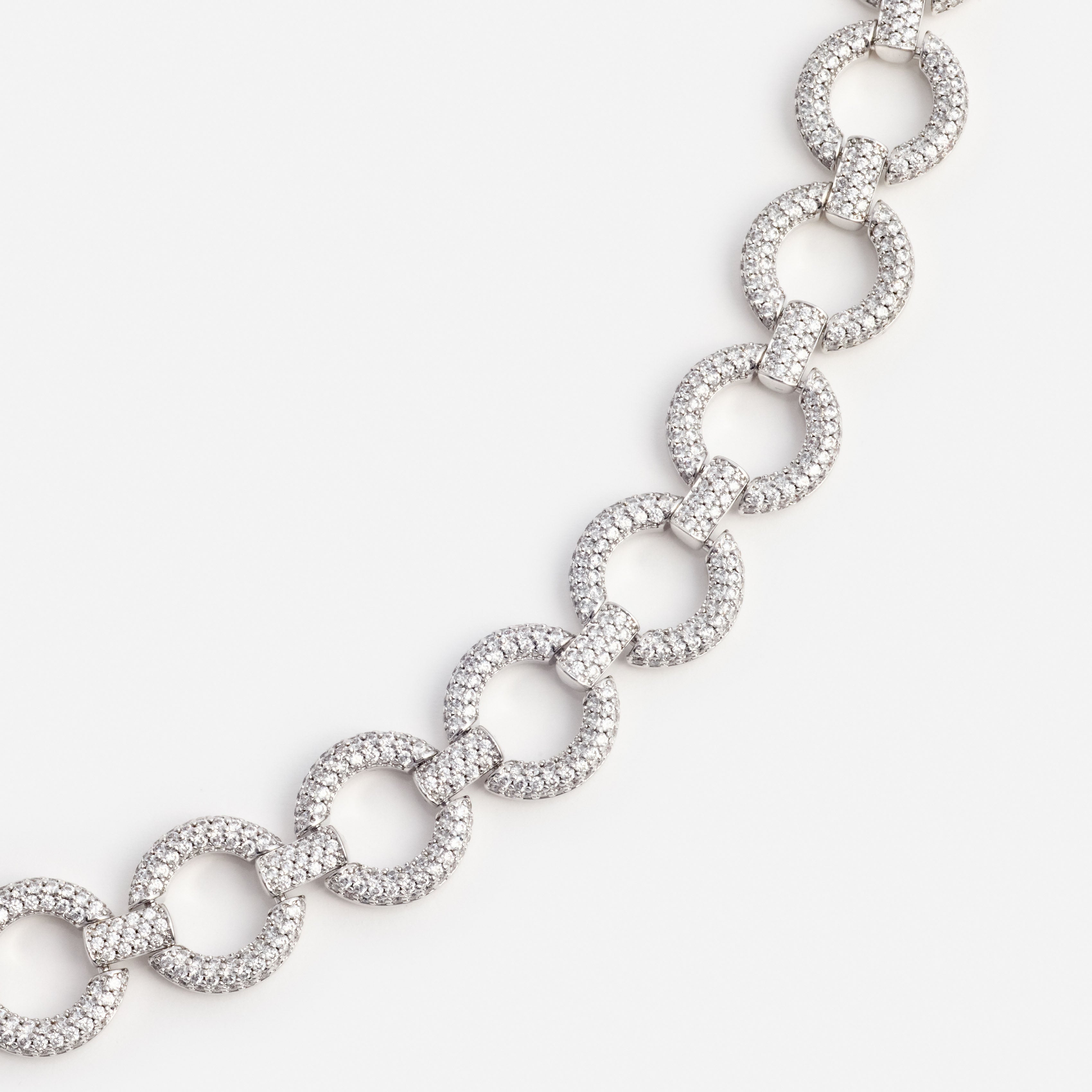 Self Portrait Crystal Link Choker Halskette Silber One Size