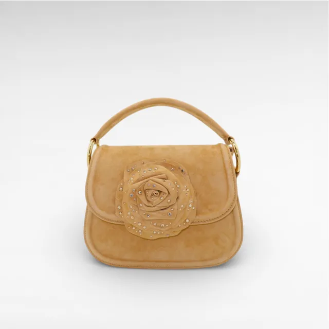 Gedebe Alice Large Handtasche Leder Blume 22 cm