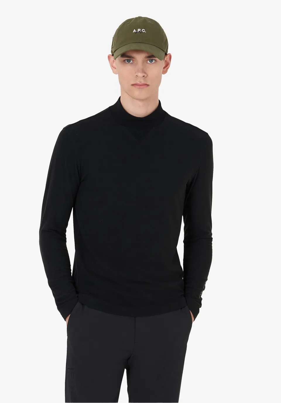 A.P.C. Golf Langarm-T-Shirt T-Shirt L schmal geschnitten