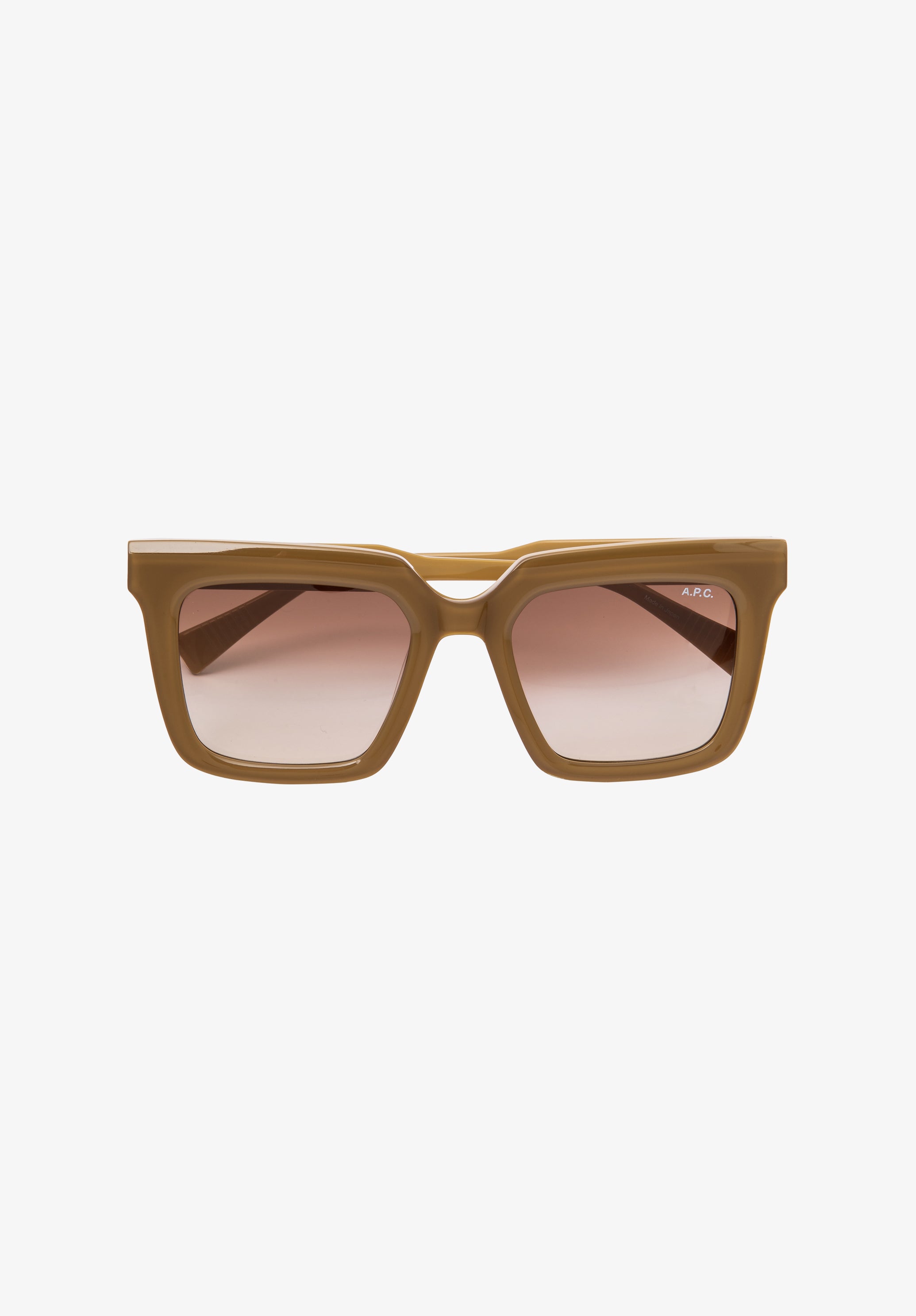 A.P.C. Les Carrées Sonnenbrille braun TU UV-Schutz