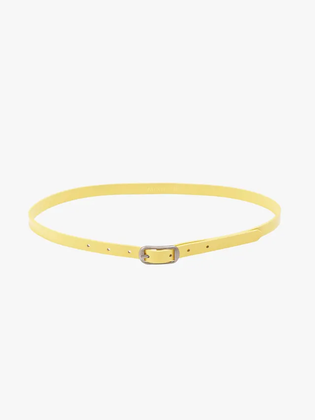 Mother The Patent Leather Belt Gürtel Gelb Lackleder