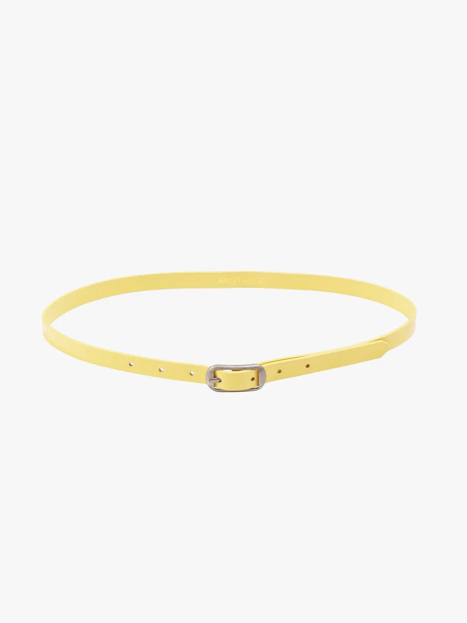 Mother The Patent Leather Belt Gürtel Gelb Lackleder