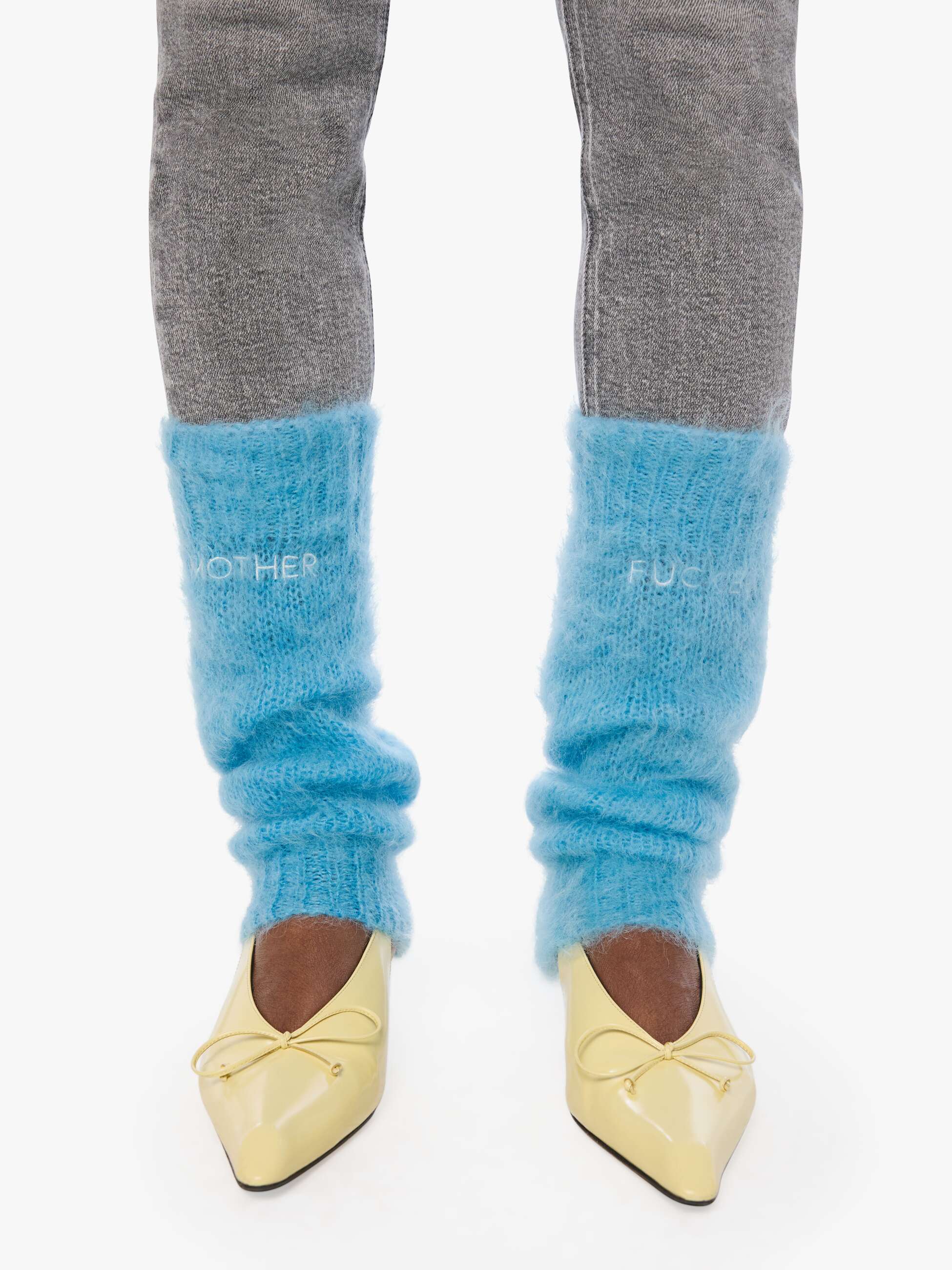 Mother Accessories The Decaf Stulpen Air Blue Mohair