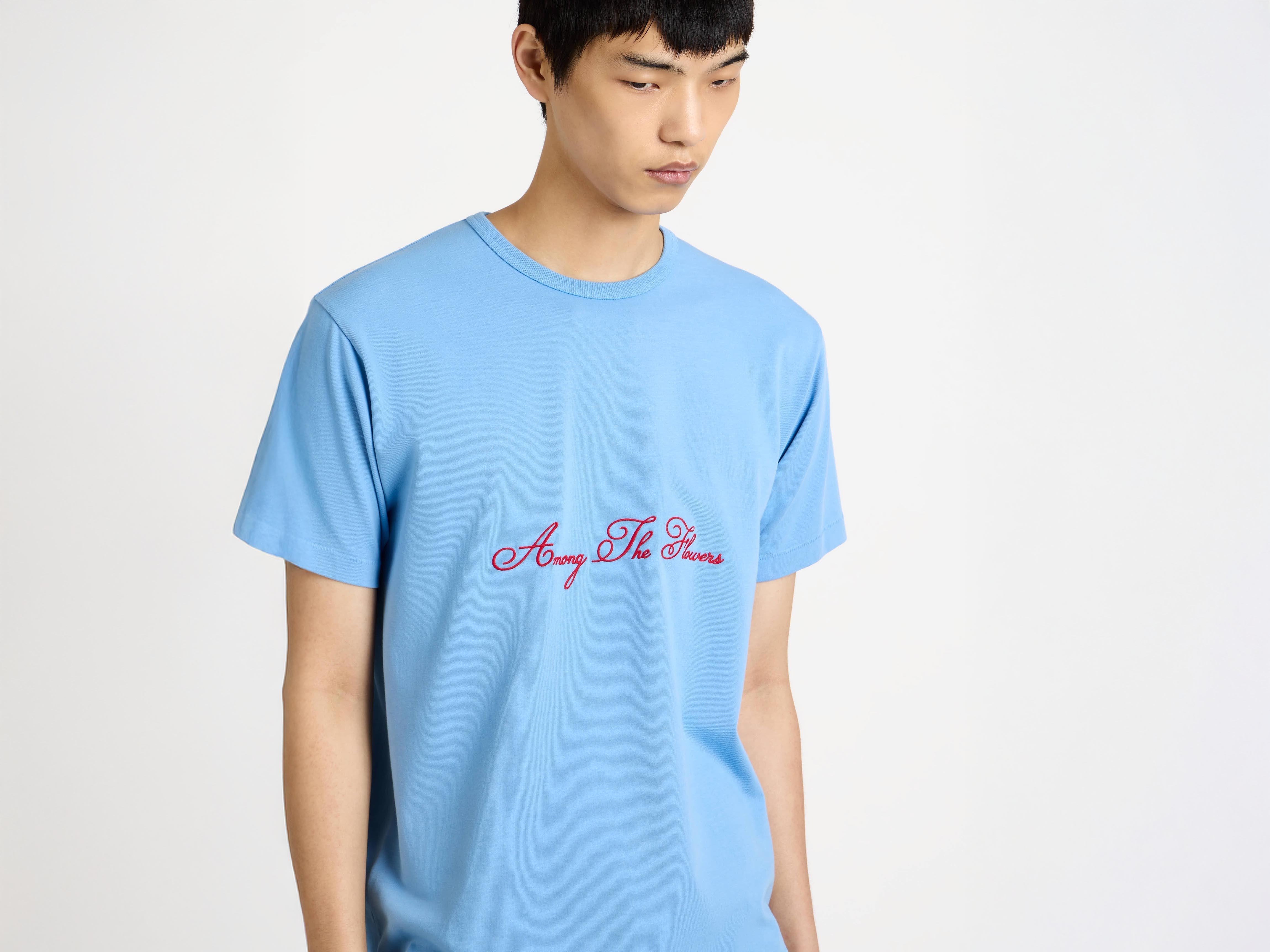 J.W.Anderson Among Flowers T-Shirt Hellblau Herren