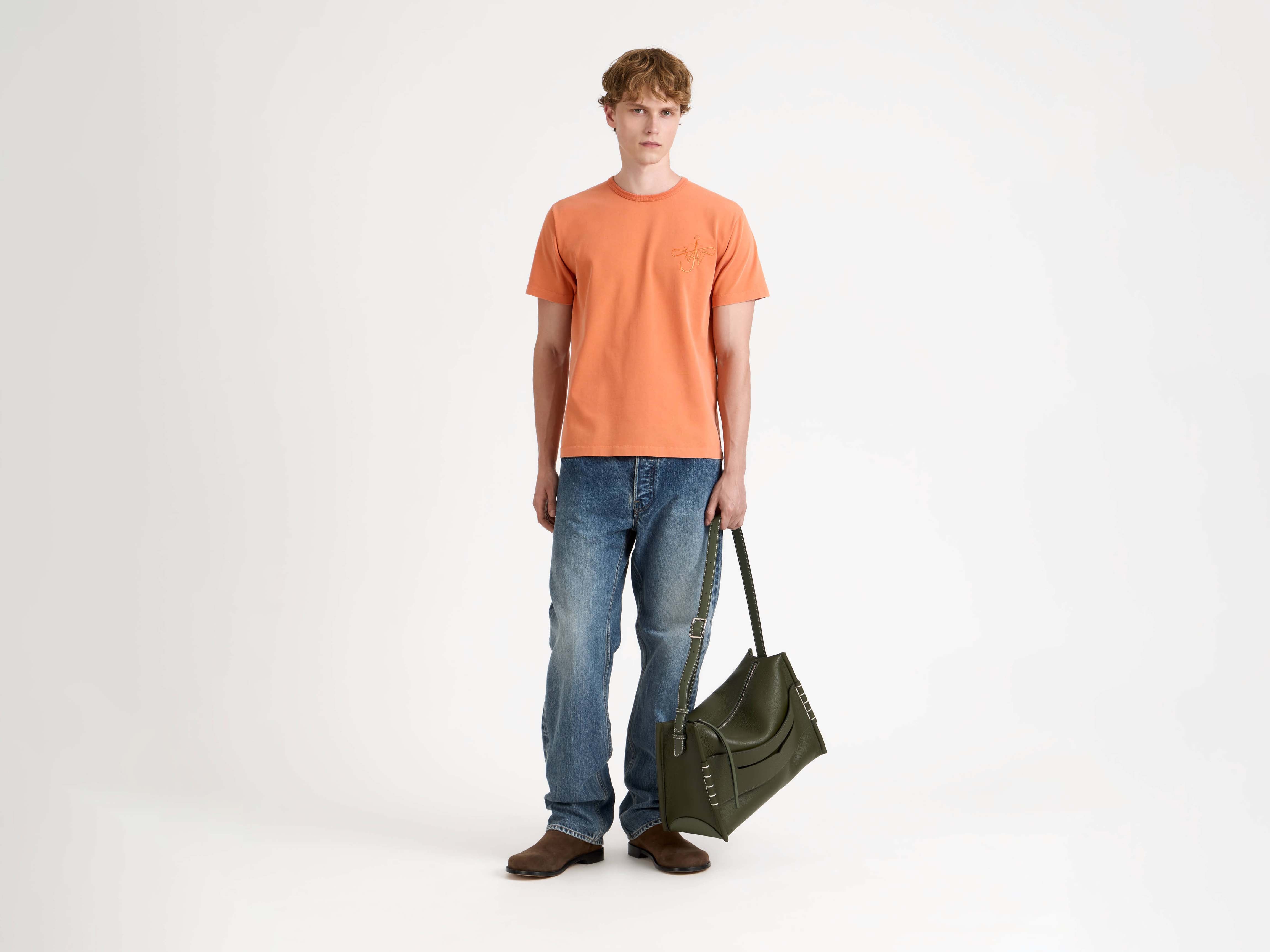 J.W.Anderson Ribbon Anchor T-Shirt Herren washed orange Jersey