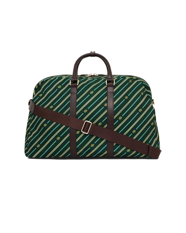 Drôle De Monsieur Monogram Weekender Reisetasche Grün Nylon