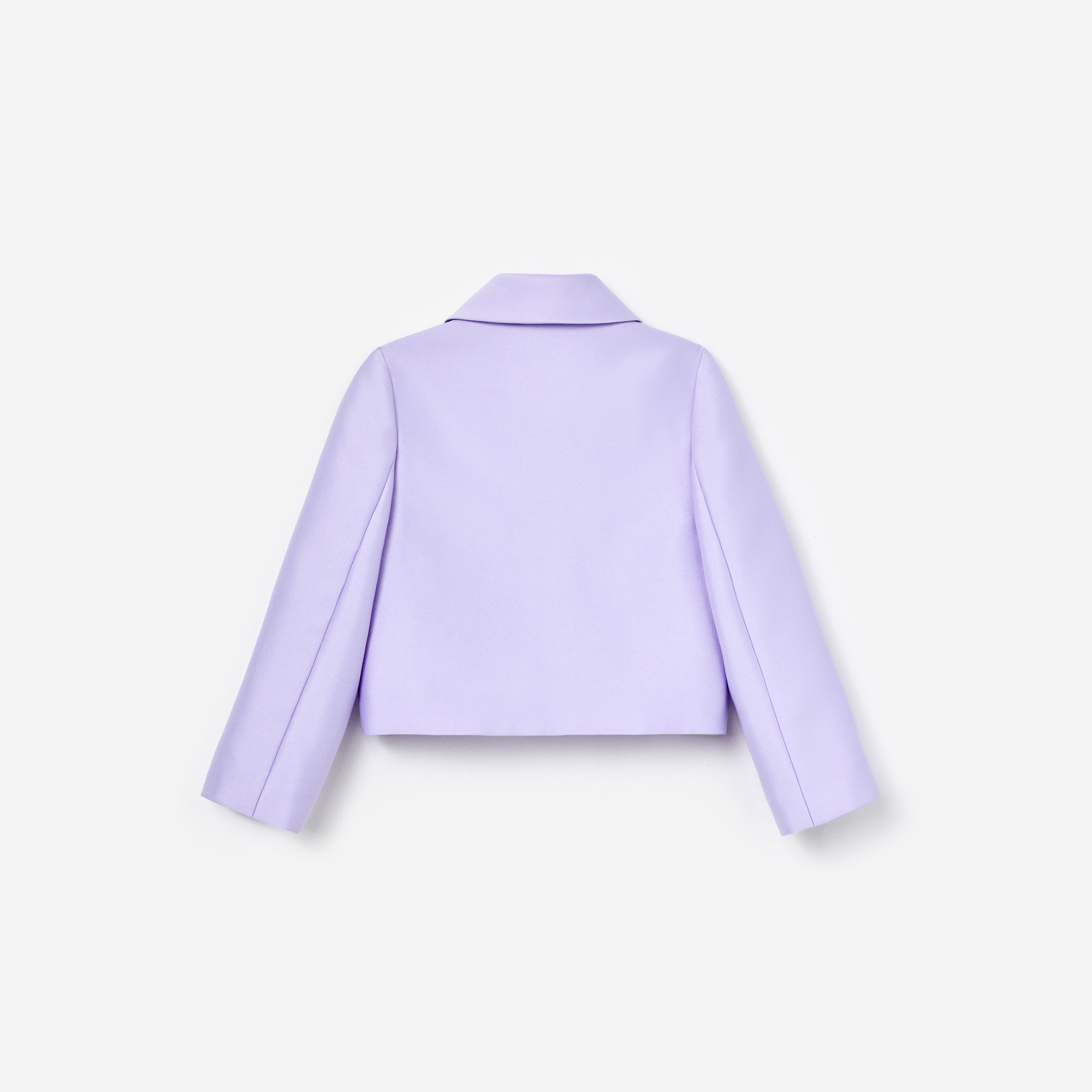 Self Portrait Lilac Taffeta Sequin Embellished Jacke Lila