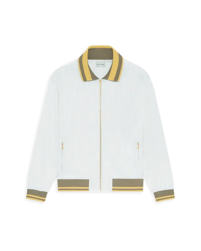 Drôle De Monsieur Monogramme Trainingsjacke Weiß Polyester