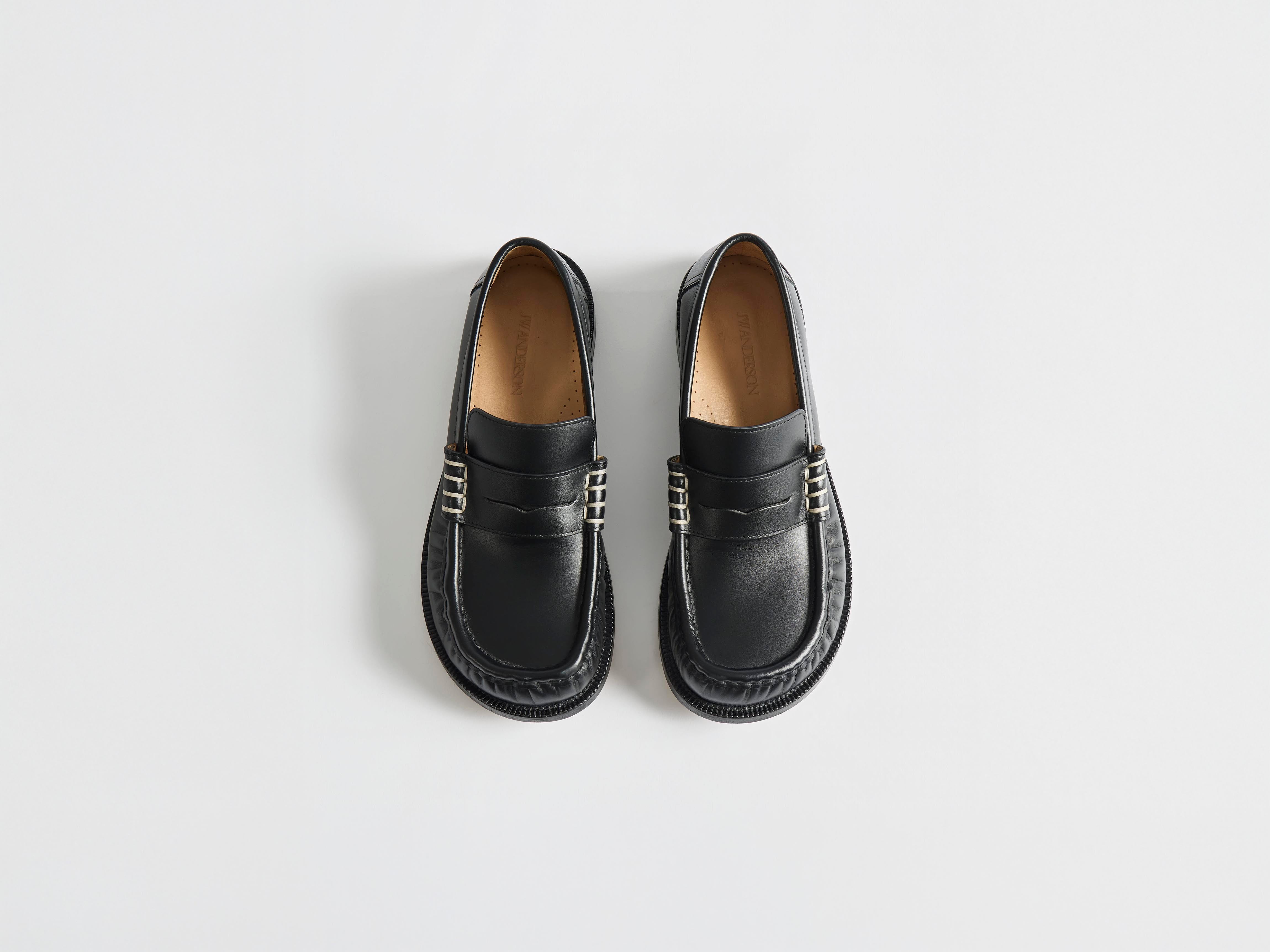 J.W.Anderson Loafer Moccasin Damenschuhe Schwarz Made in Italy