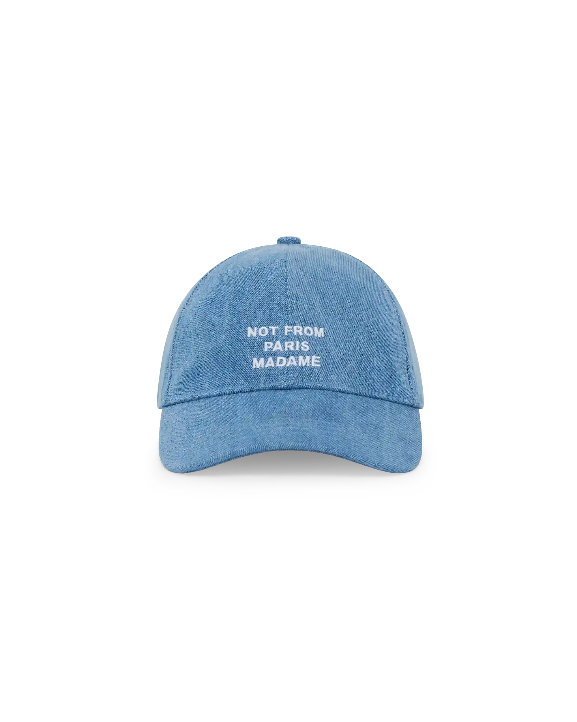Drôle De Monsieur Denim Slogan Cap Basecap Blue Baumwolle