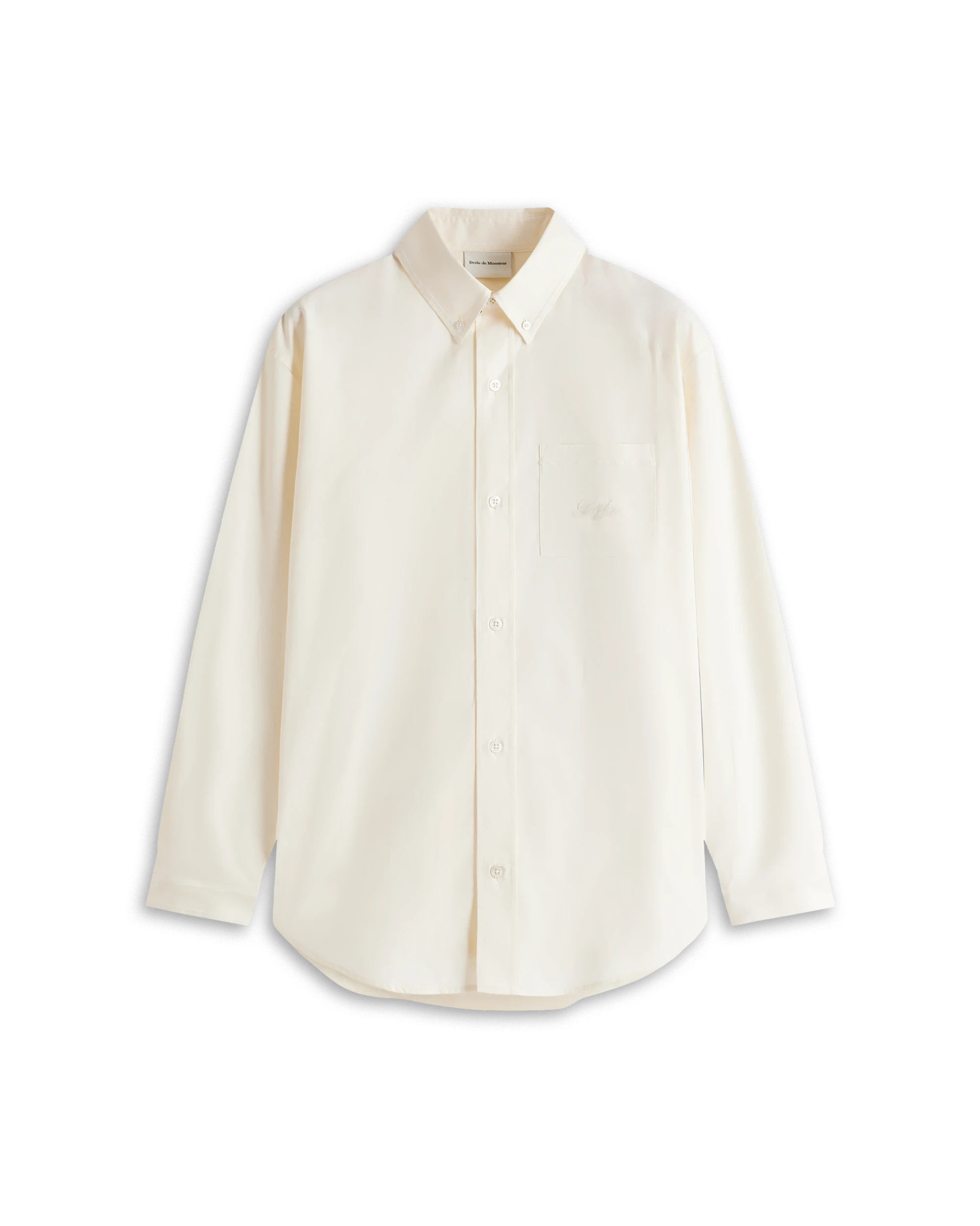 Drôle De Monsieur La Chemise Oxford Hemd Weiß Langarm