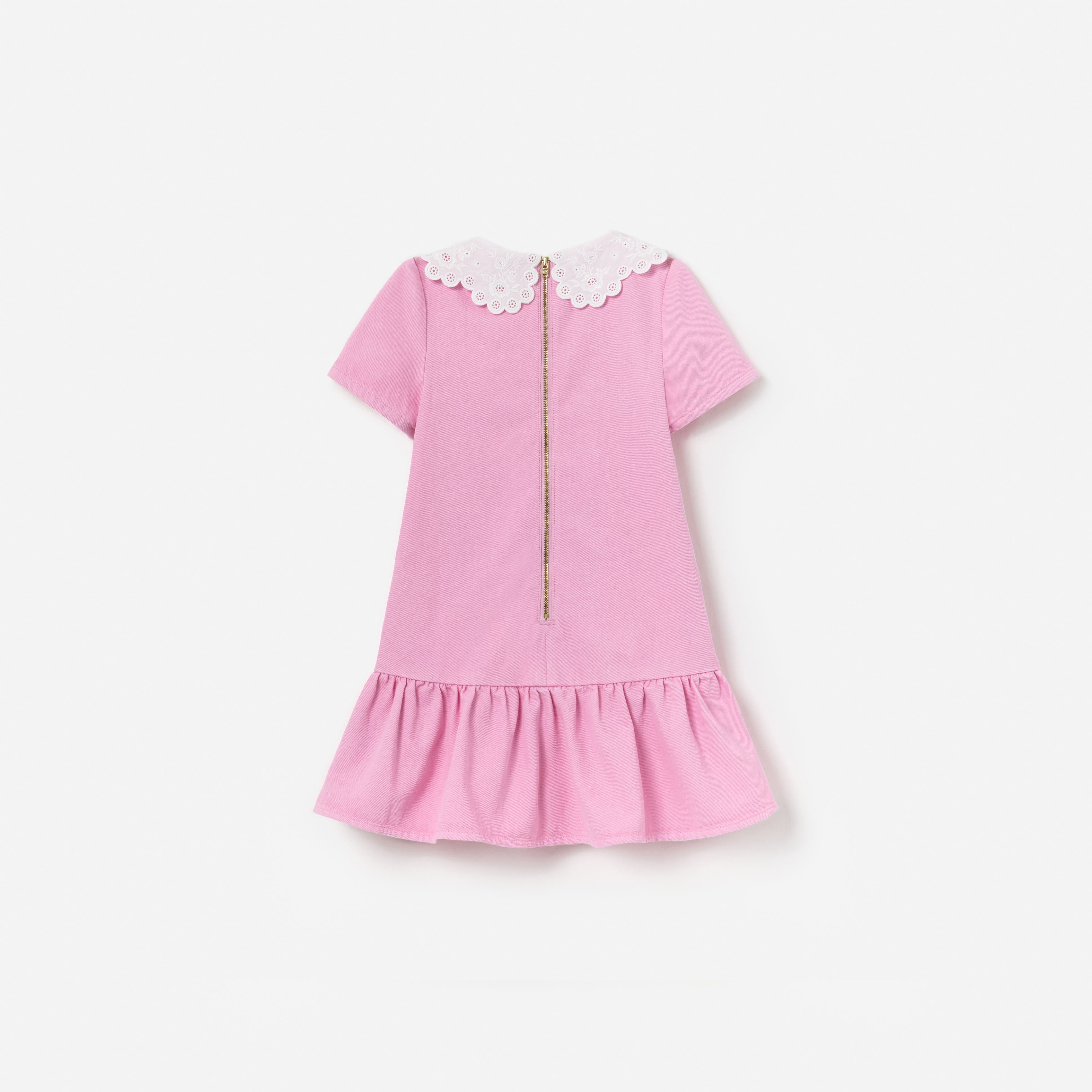 Self Portrait Pink Denim Kinderkleid Rosa Jeans