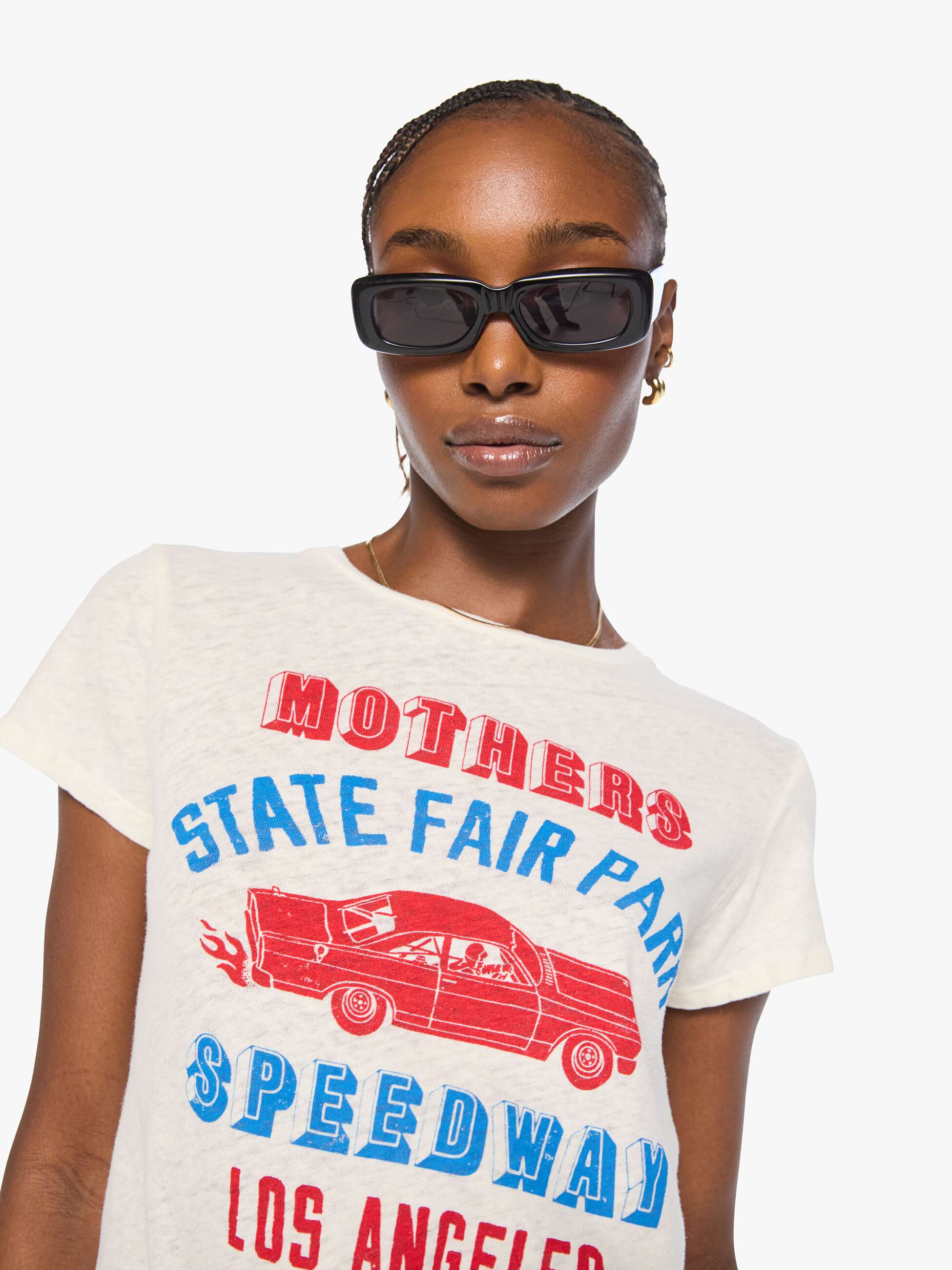 Mother Lil Sinful T-Shirt Speedway Baumwolle Leinen