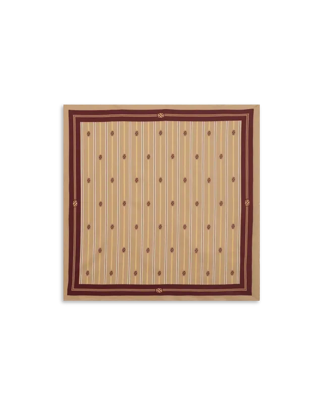 Drôle De Monsieur Le Foulard Bandana beige 60x60