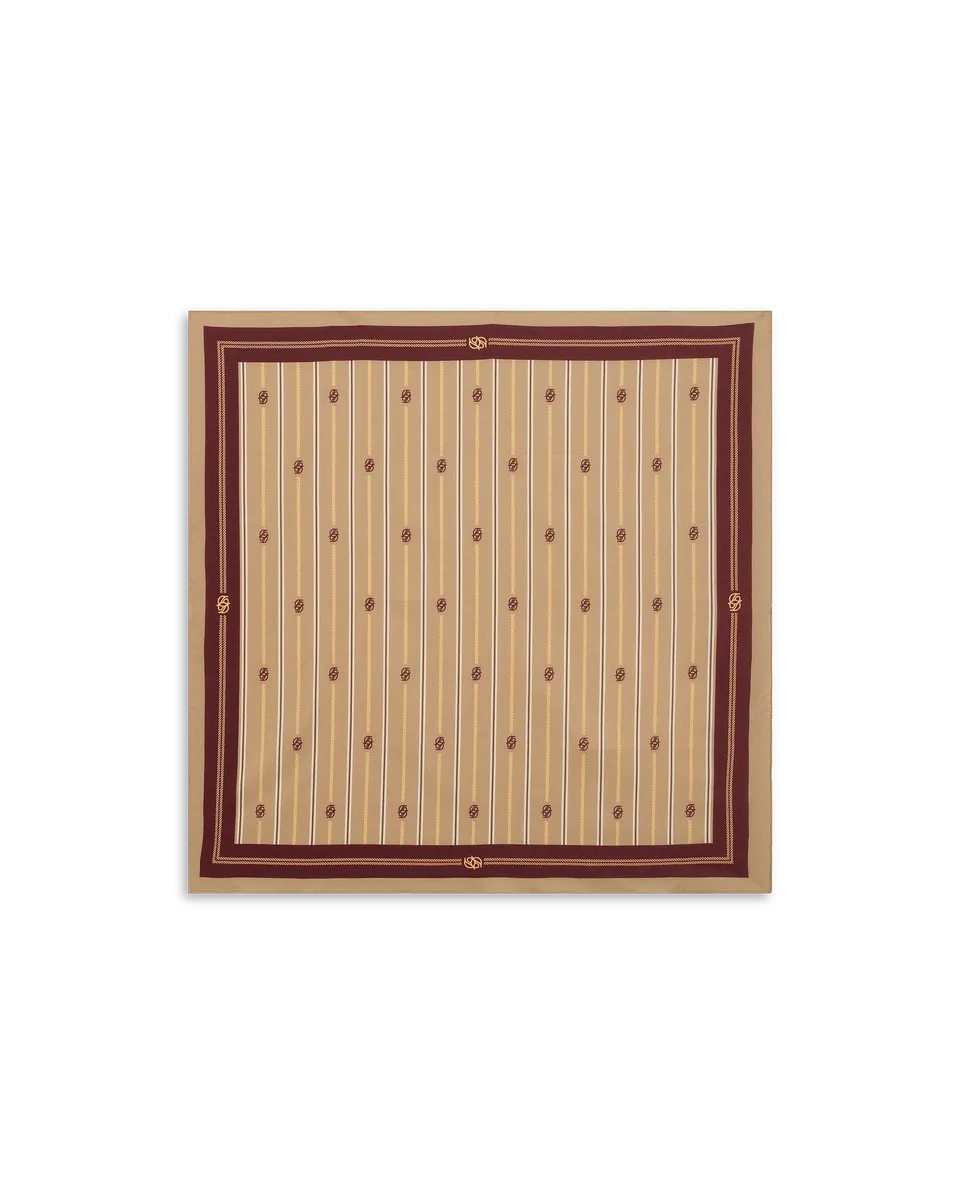 Drôle De Monsieur Le Foulard Bandana beige 60x60