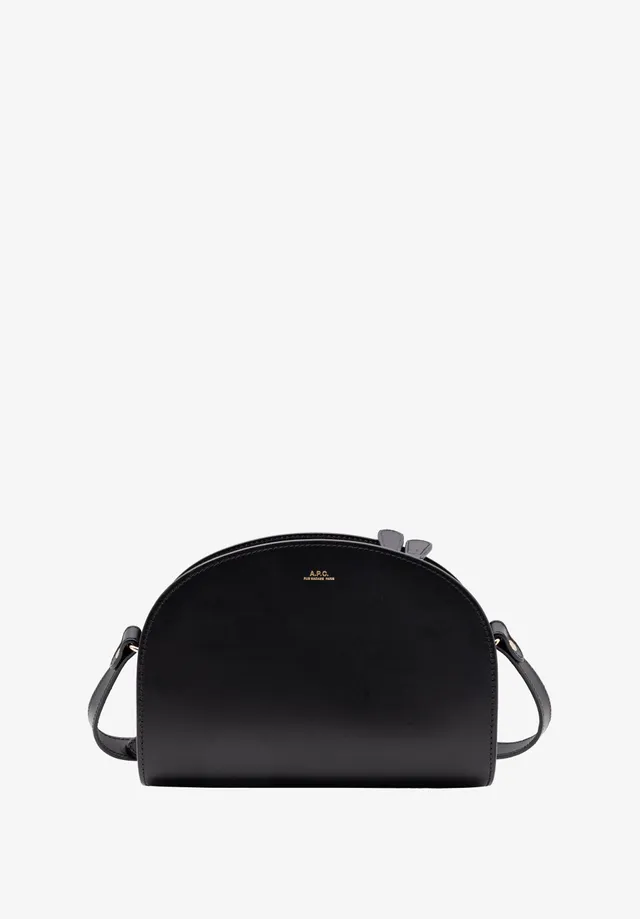 A.P.C. Demi-Lune Tasche Glattleder Handtasche Schulterriemen