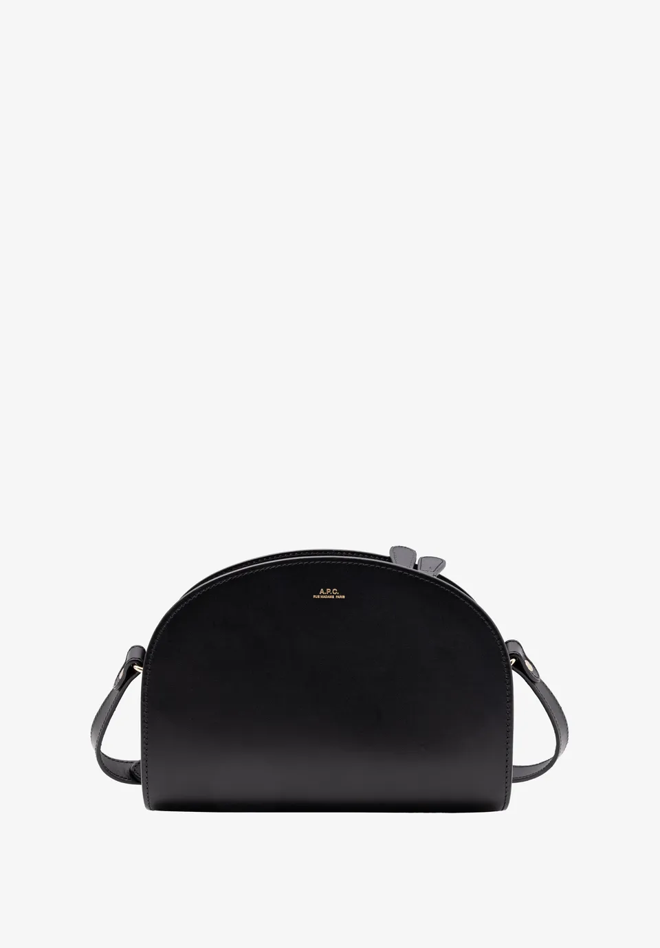 A.P.C. Demi-Lune Tasche Glattleder Handtasche Schulterriemen