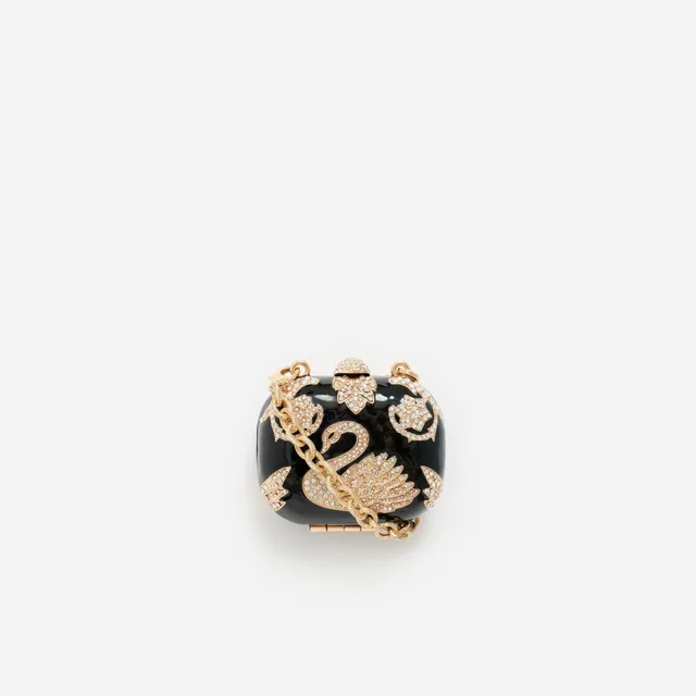 Self Portrait Black Crystal Airpod Case Hülle Schwarz