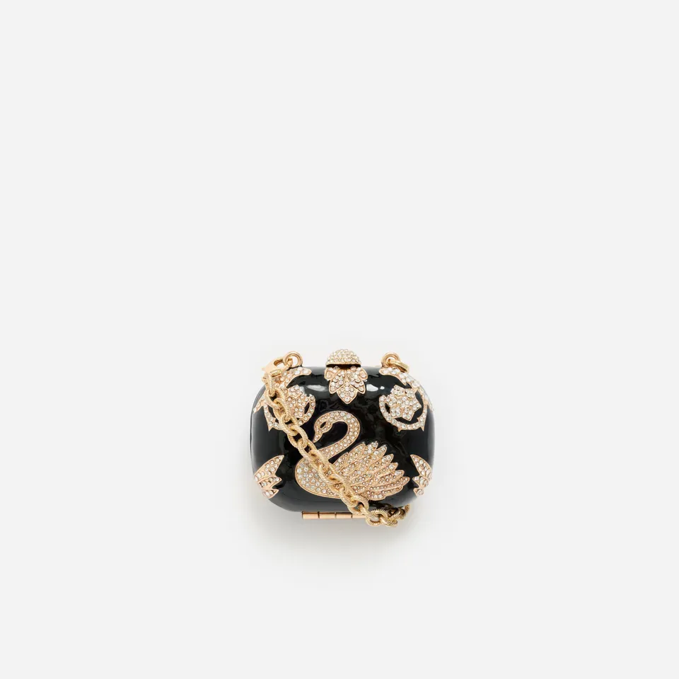 Self Portrait Black Crystal Airpod Case Hülle Schwarz