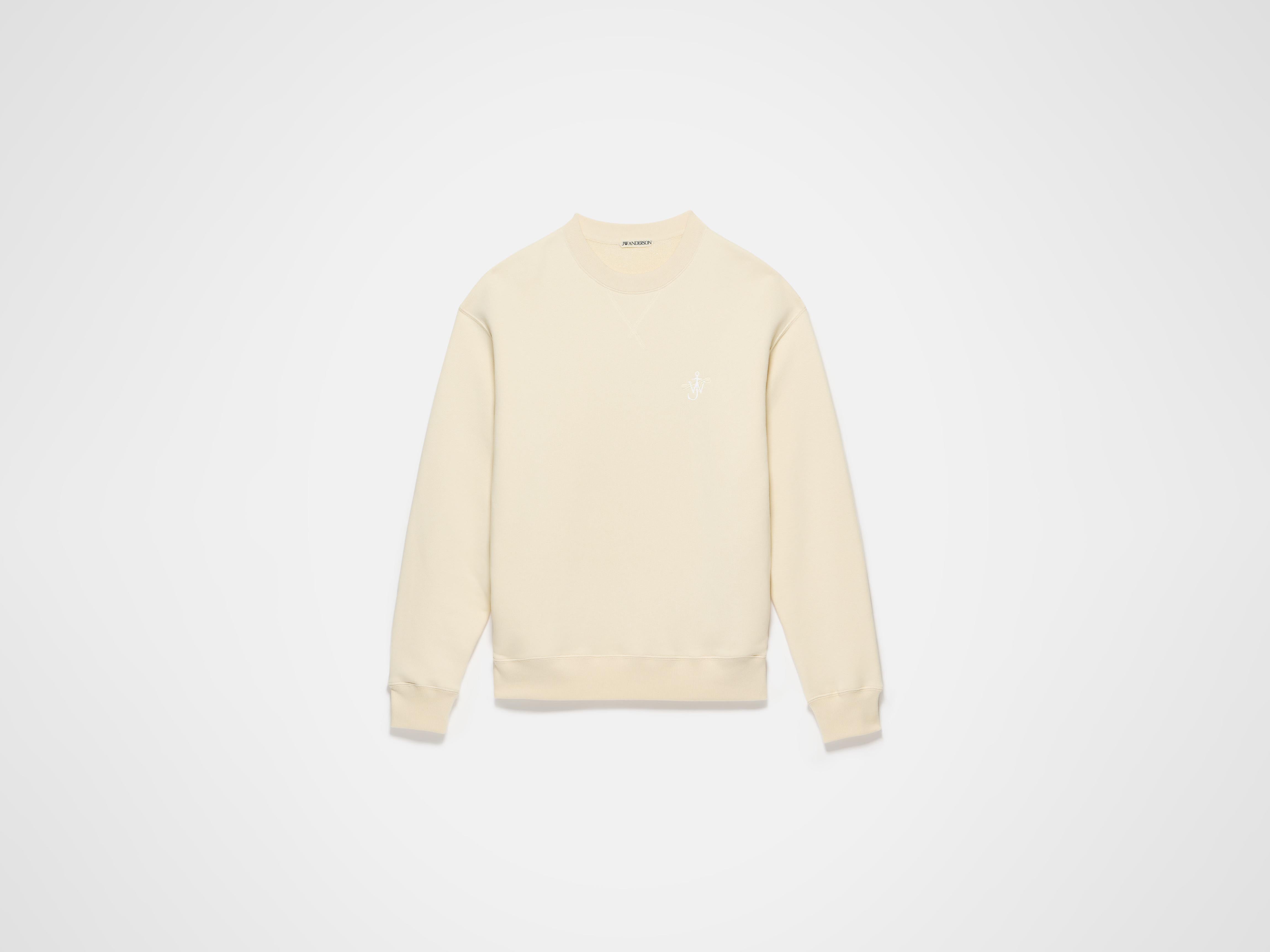 J.W.Anderson Ribbon Anchor Sweatshirt Ecru Jersey