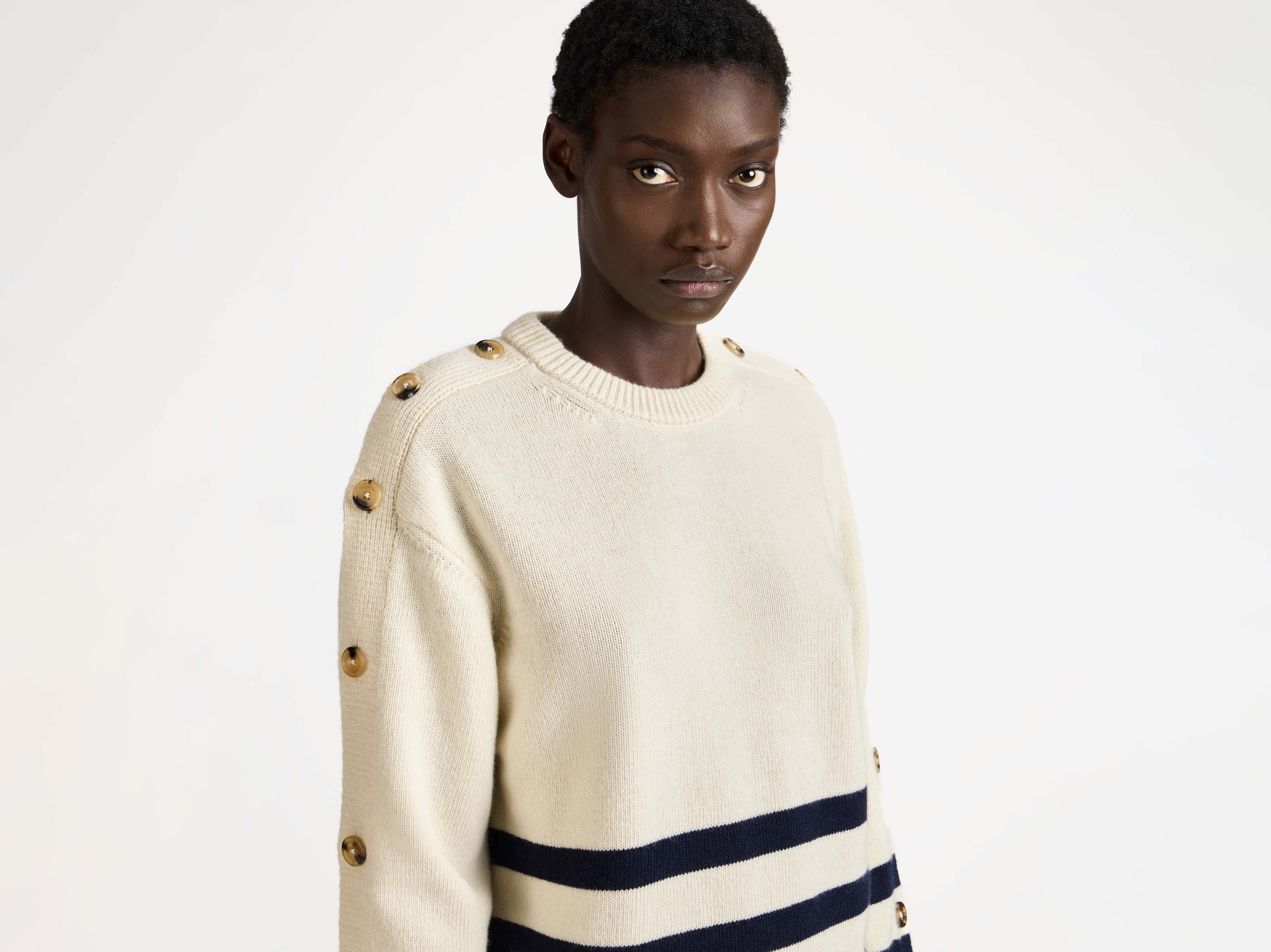 J.W. Anderson Breton Pullover Ivory Streifen Gr.S