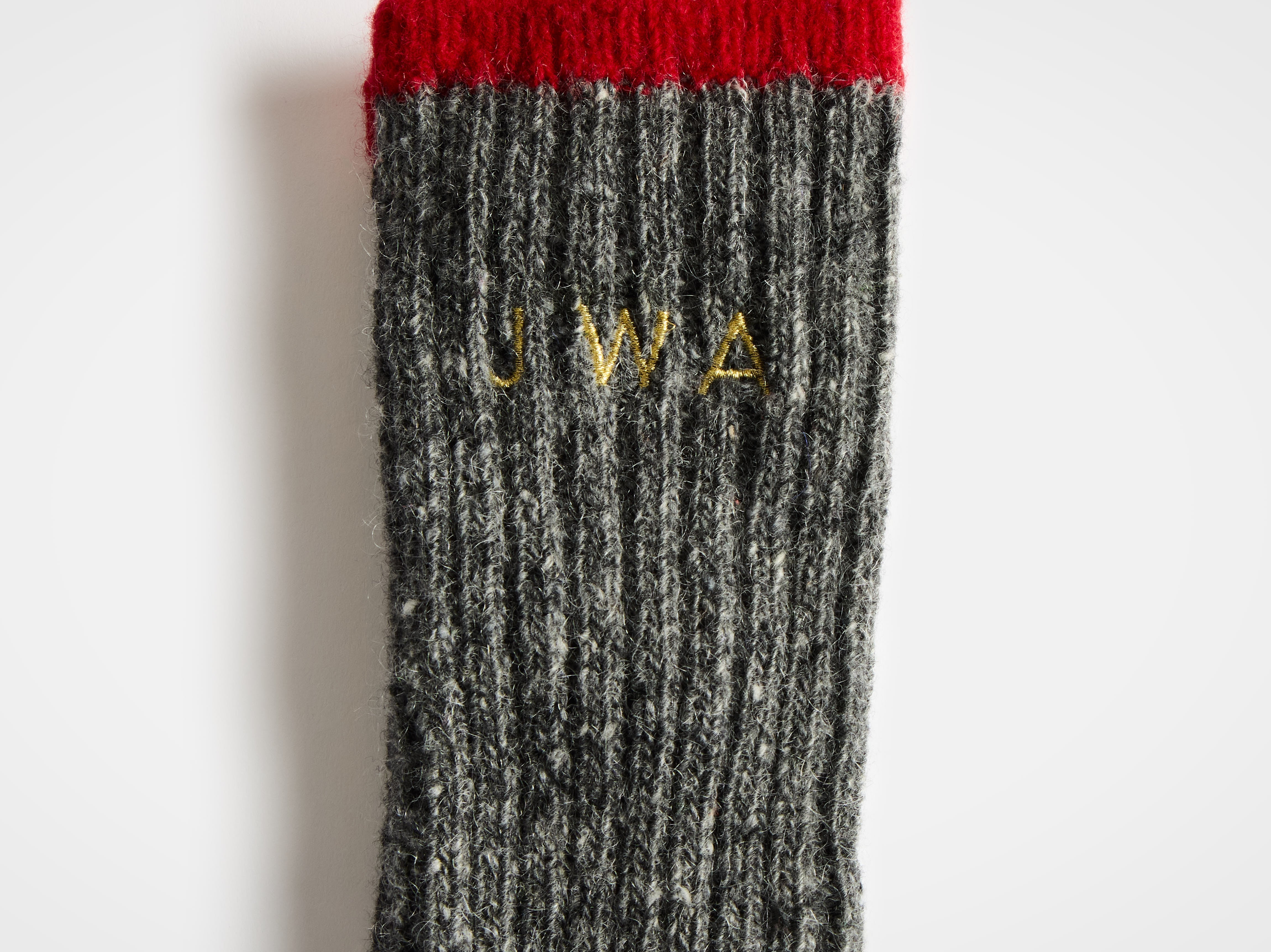 J.W.Anderson Donegal Socken Grau Melange Wolle
