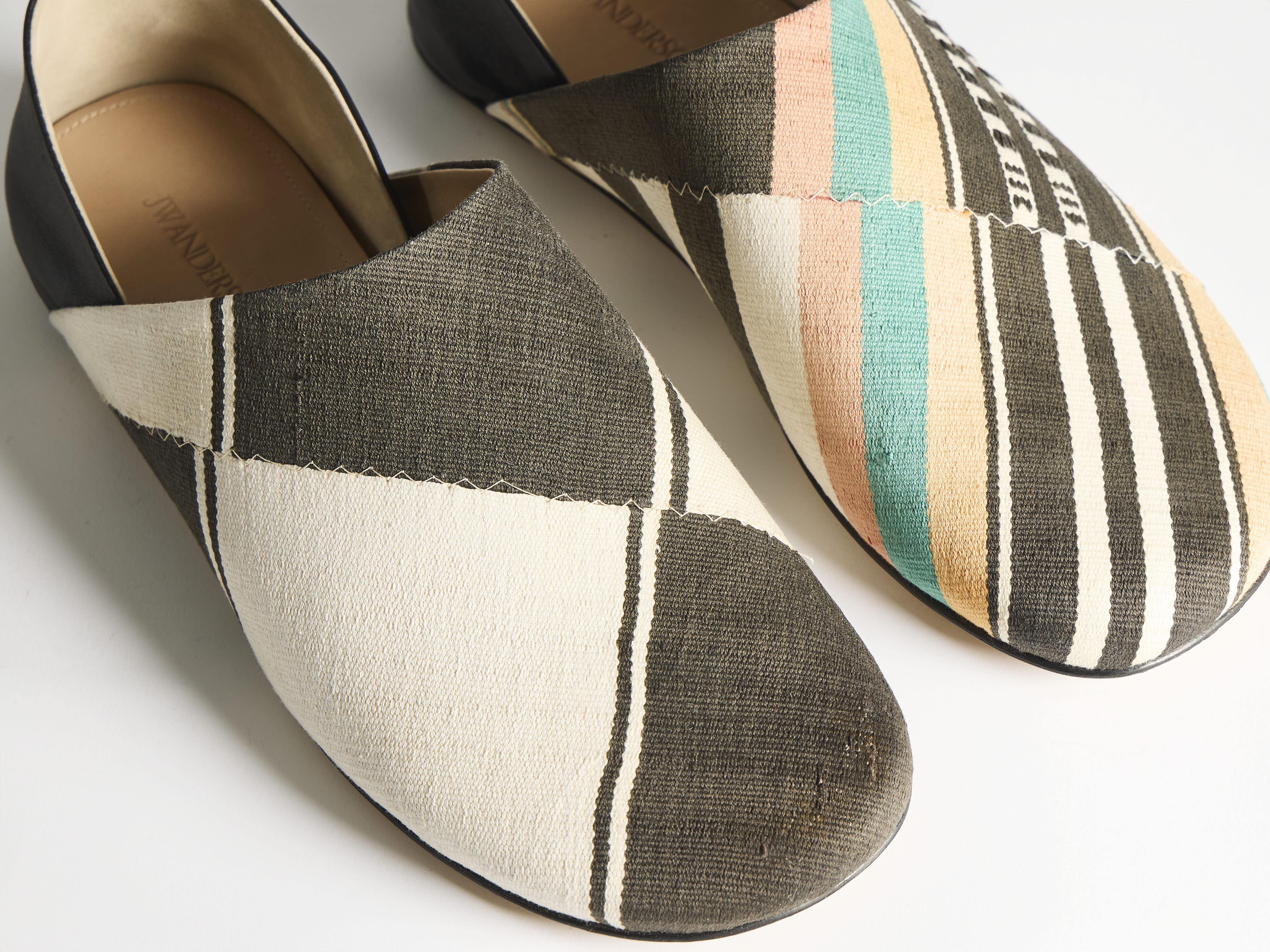 J.W.Anderson Slipper Mules Jacquard Schwarz Multi