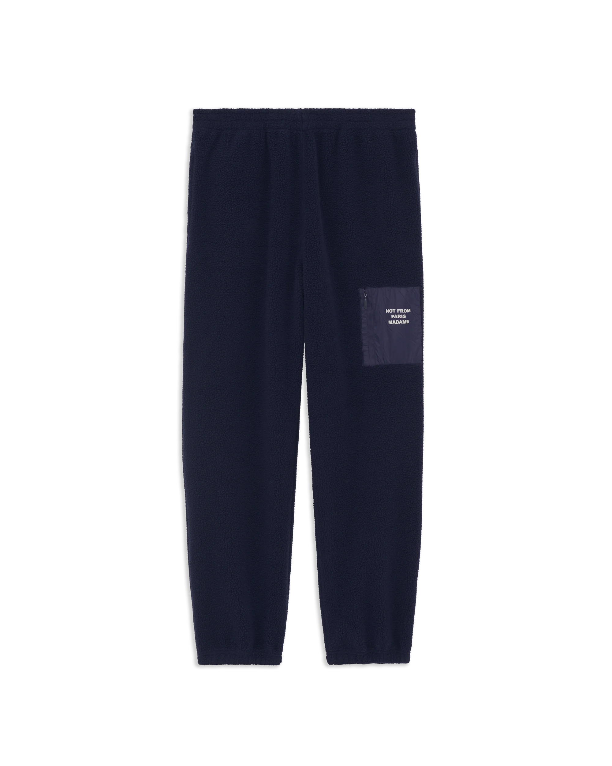 Drôle De Monsieur Slogan Sherpa Pants Jogginghose Navy Fleece