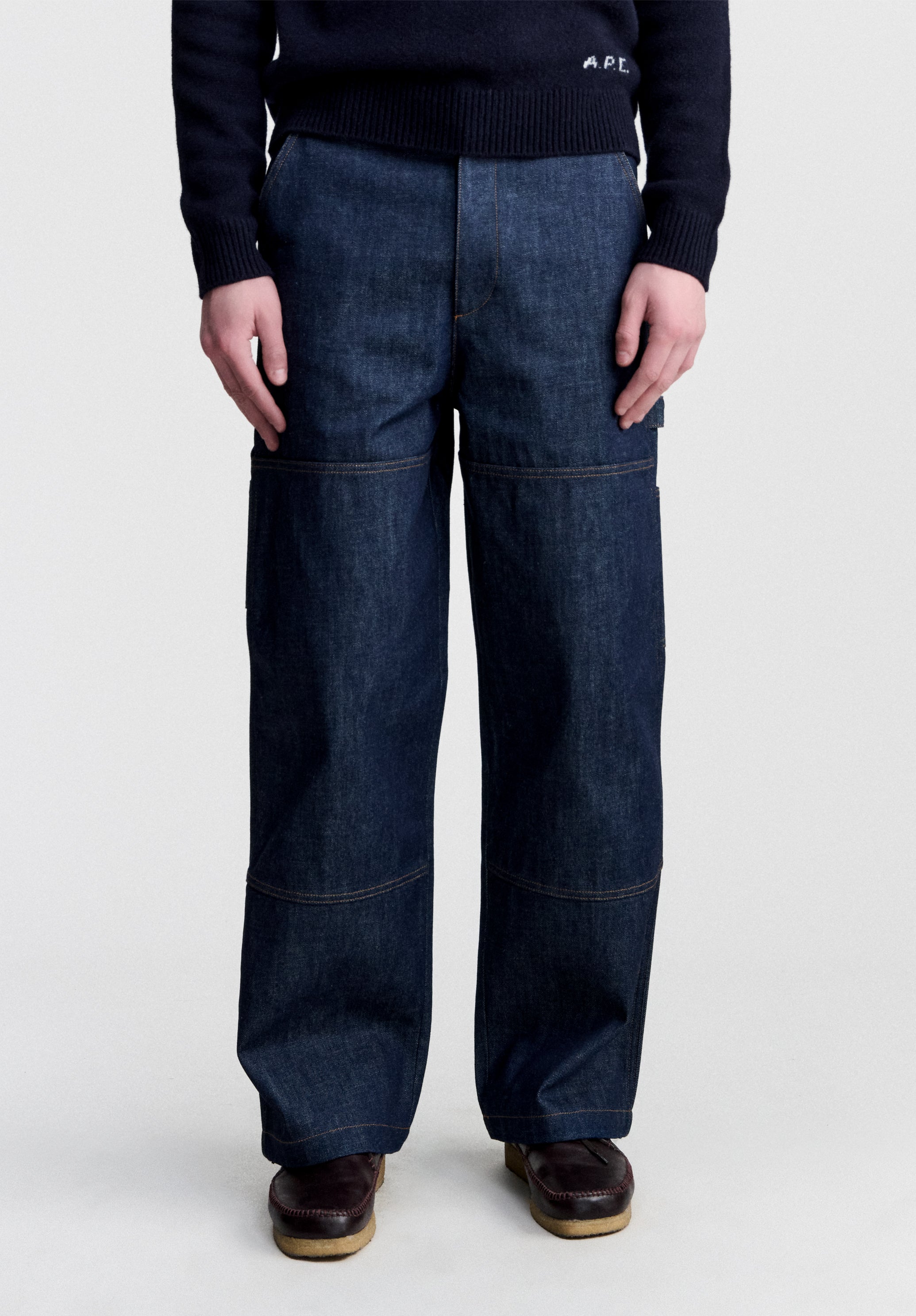 A.P.C. Don Jeans Herrenhose Gr. 30 Bio-Baumwolle weit