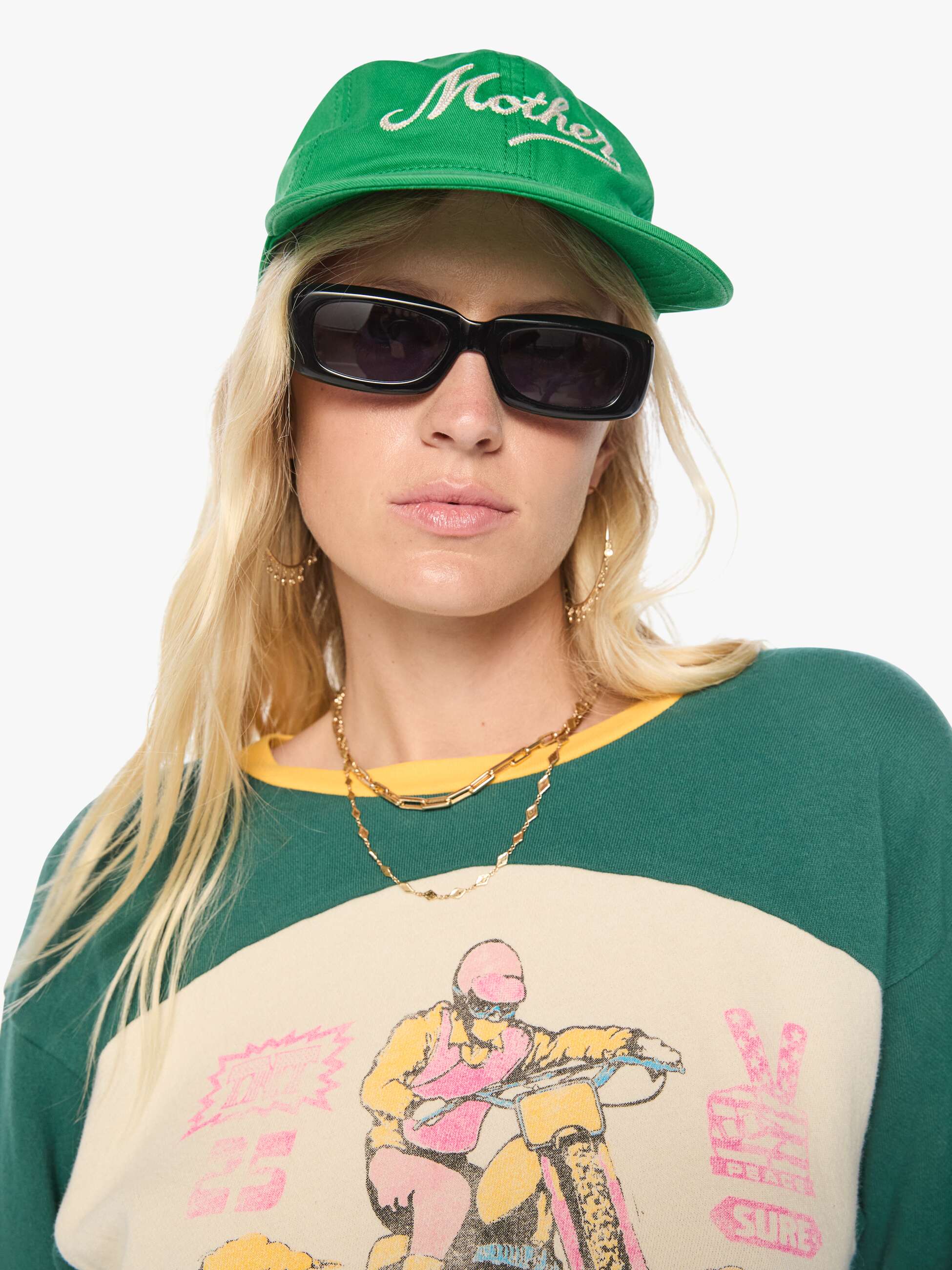 Mother Hats Off Dad Cap Jade Grün Baumwolle