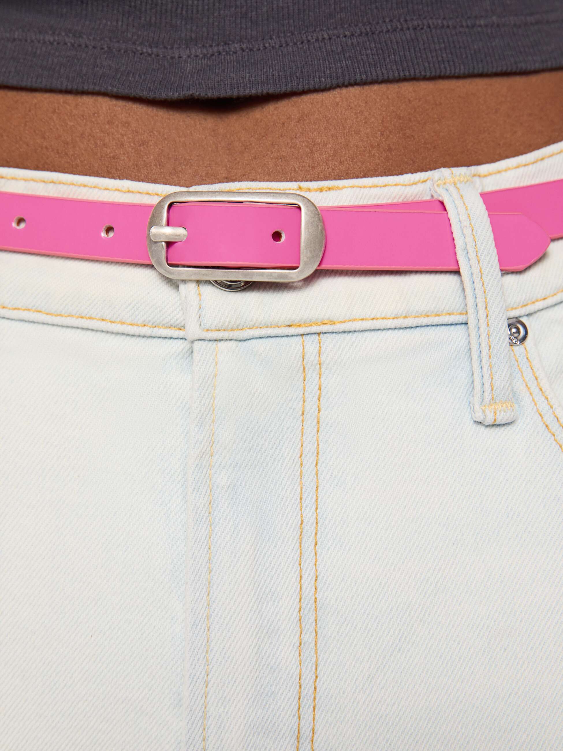 Mother The Patent Leather Belt Gürtel Rosa Frosting
