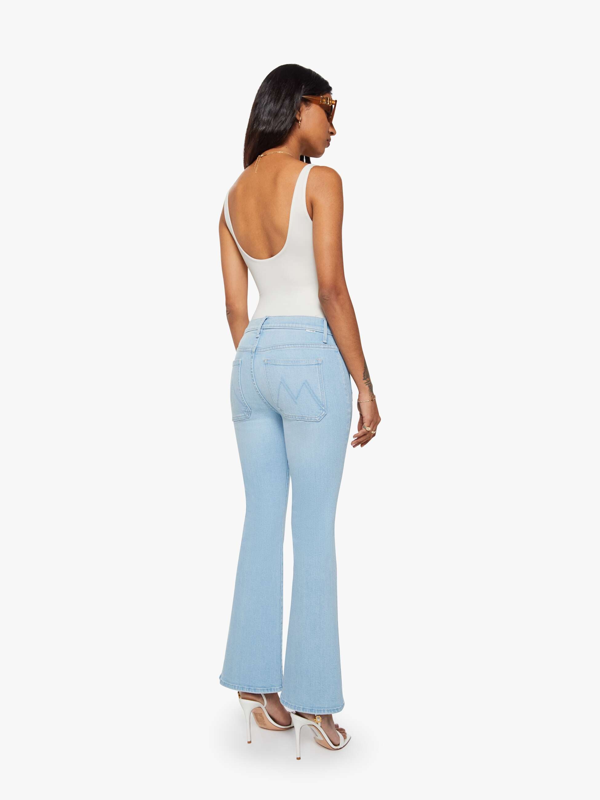 Mother Denim Lil Weekender Petite Jeans Sauced By Six hellblau