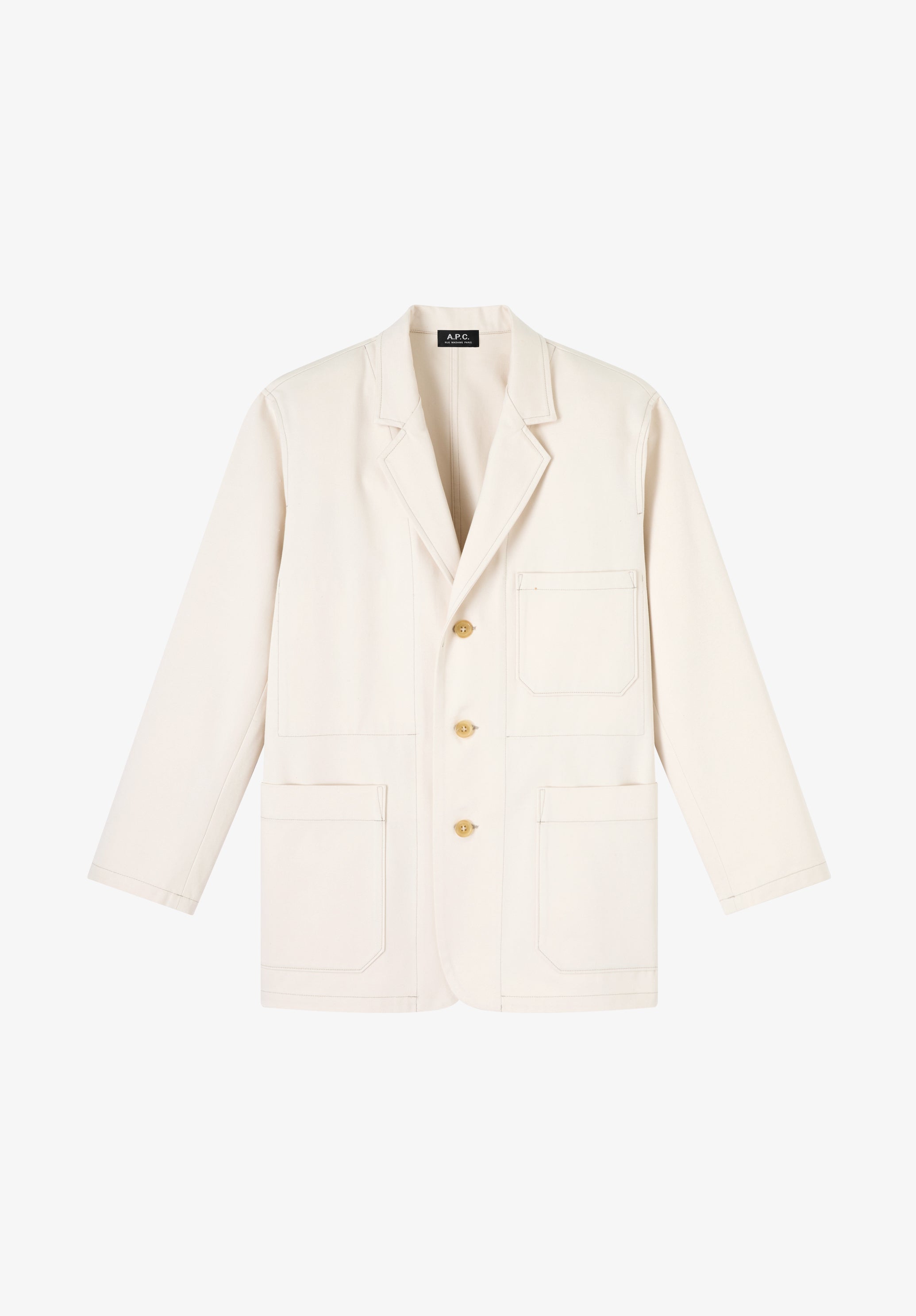 A.P.C. Blazer Aurore Moleskin Weiß Gr. 36