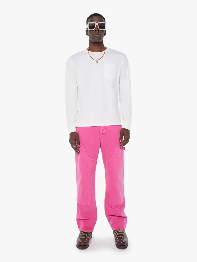Mother The Big Shot Carpenter Jeans Pink Baumwolle