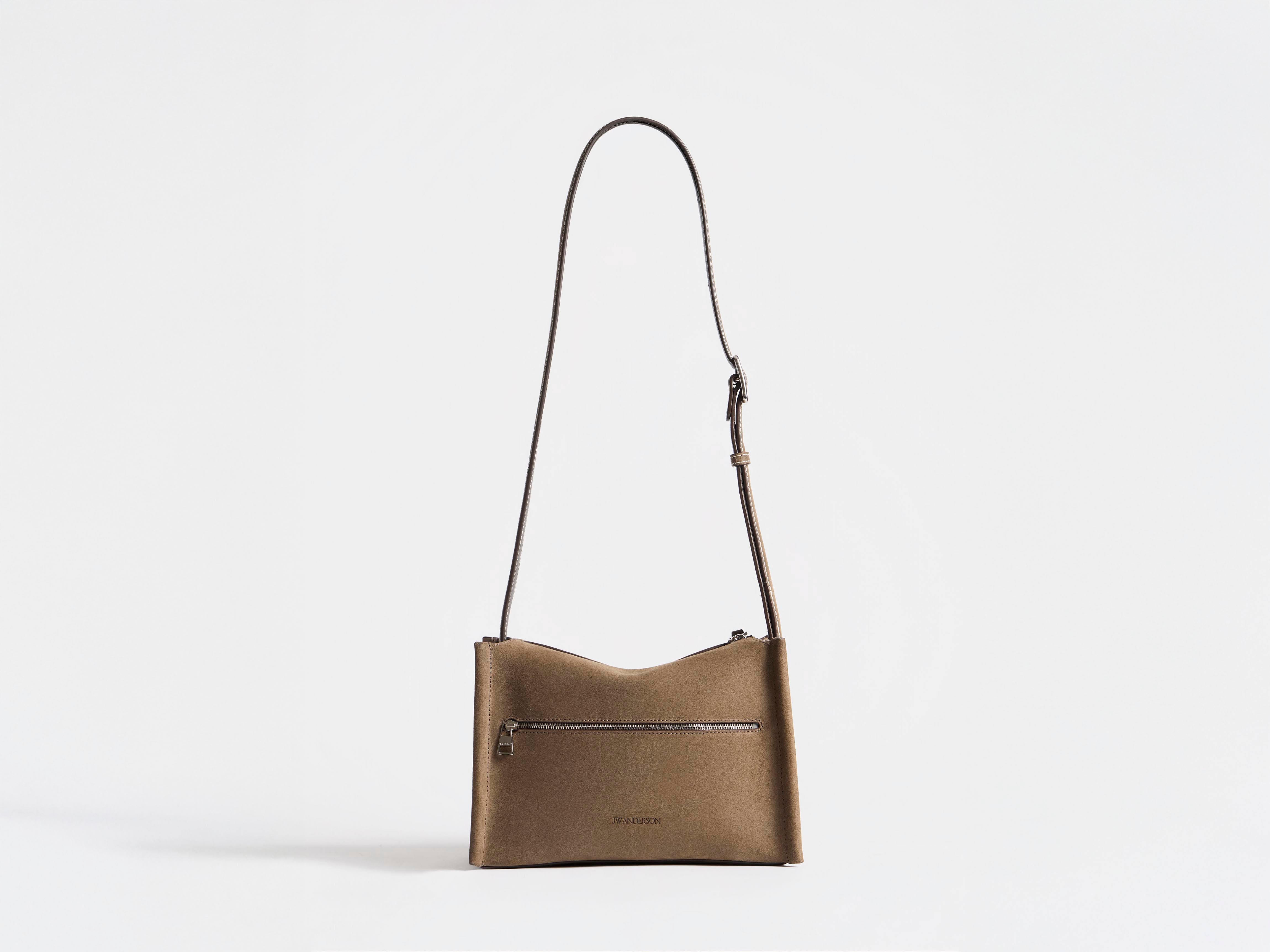 J.W.Anderson Small Messenger Loafer Tasche taupe Leder