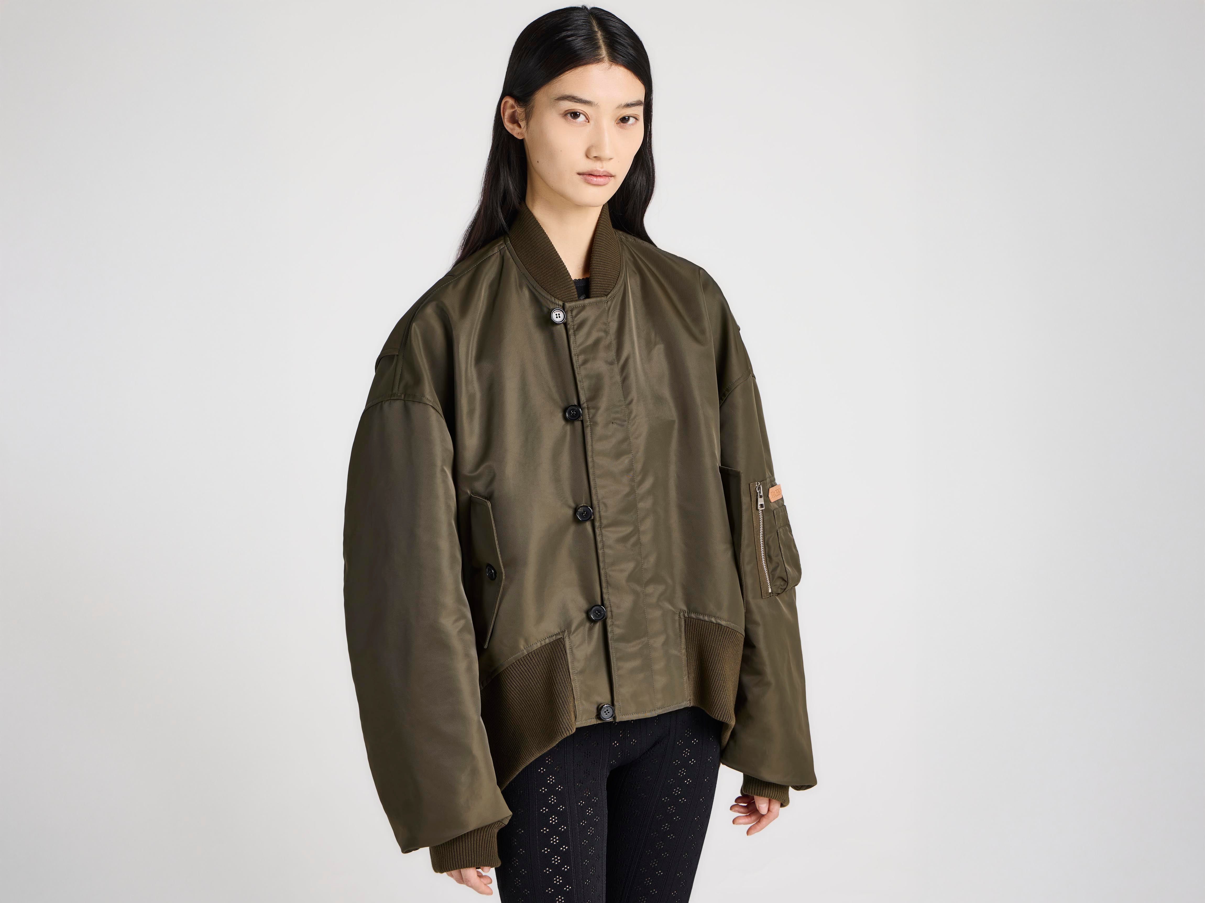 J.W.Anderson Bomberjacke Military Green Damen Nylon
