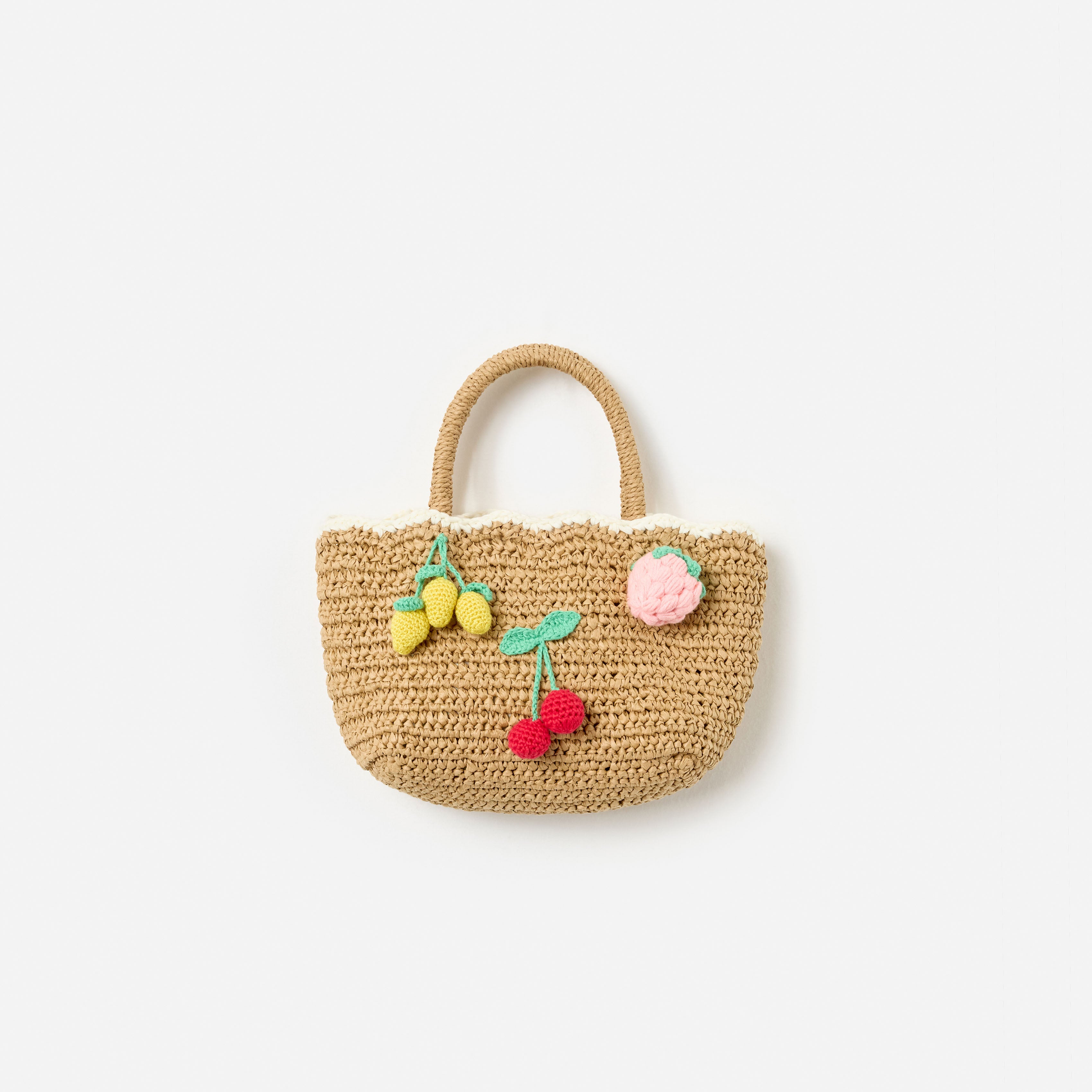 Self Portrait Raffia Fruit Tote Tasche One Size braun
