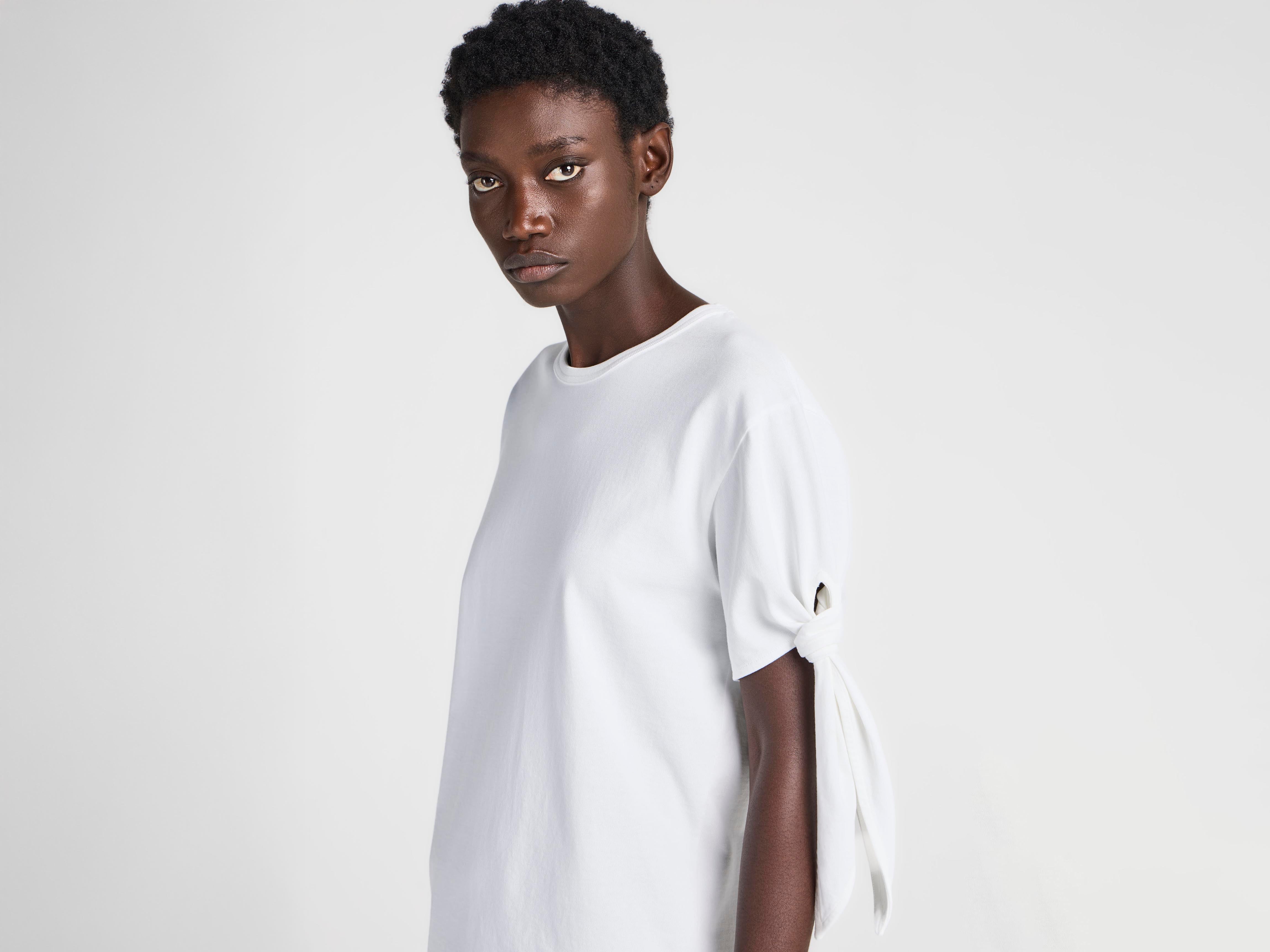 J.W.Anderson Shirts Knotted Sleeve T-Shirt Damen weiß