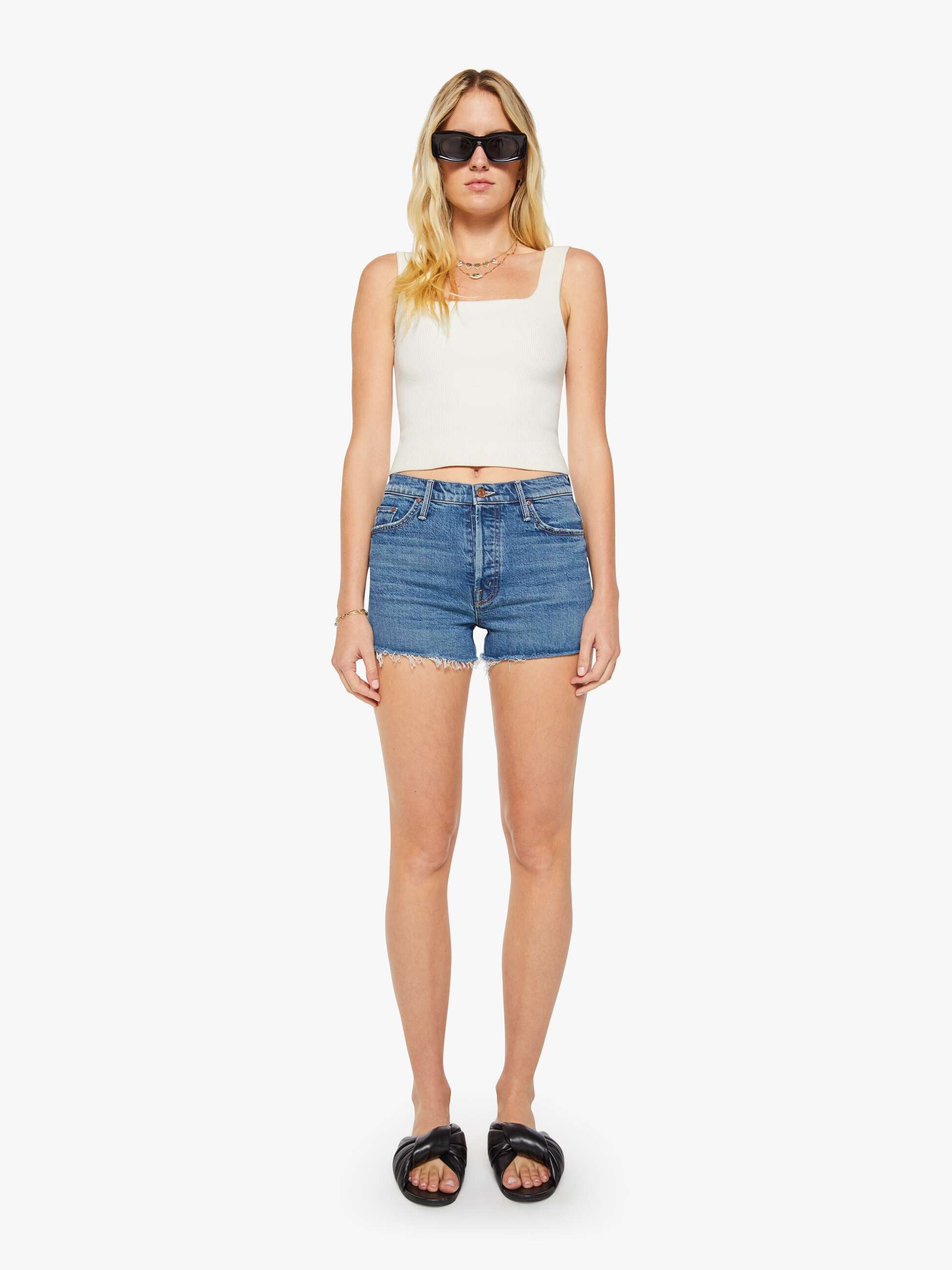 Mother Tomcat Kick Fray Short Thrill Seeker High Waist