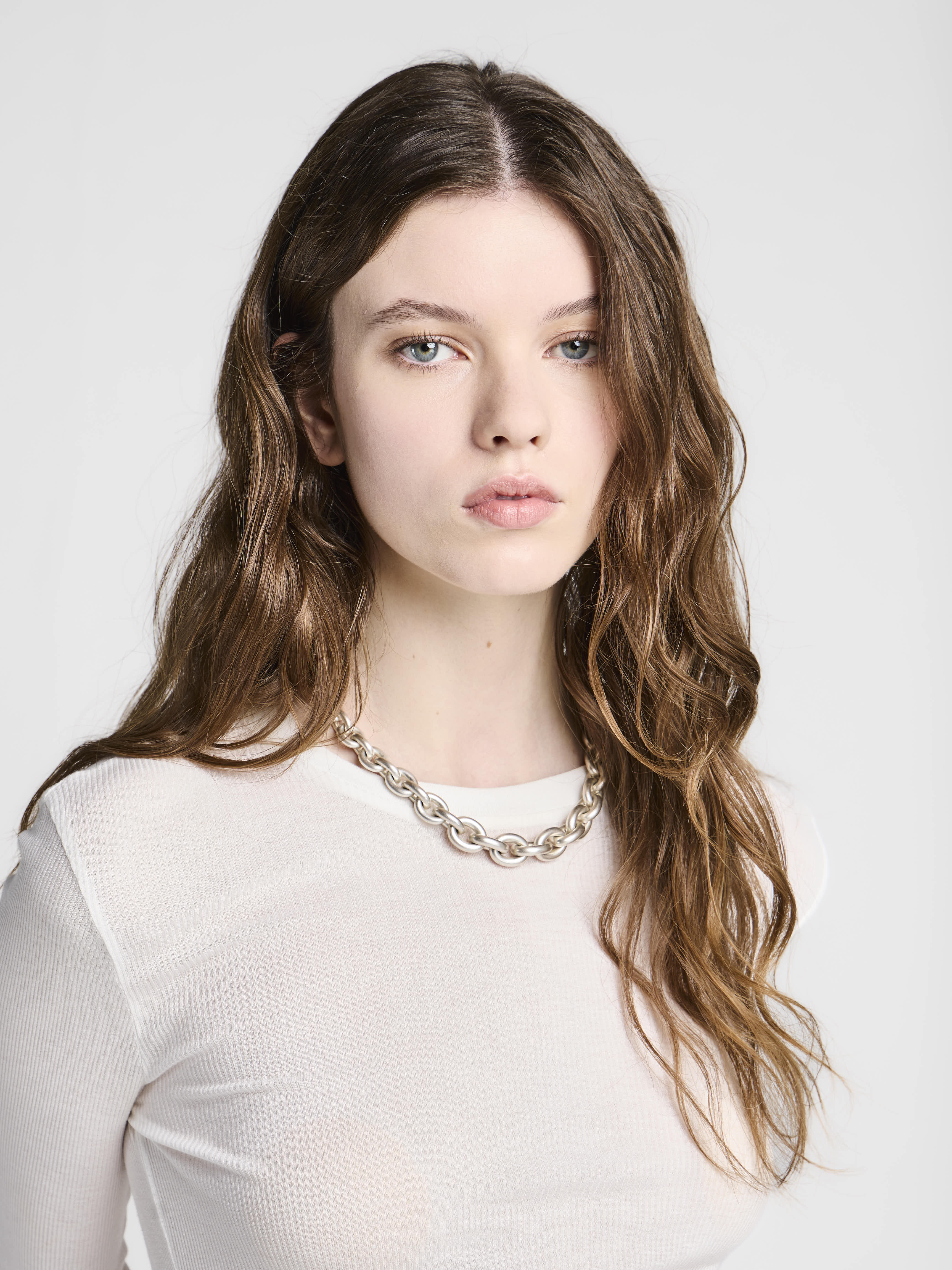 J.W.Anderson Long Sleeve Crew Top off-white Jersey