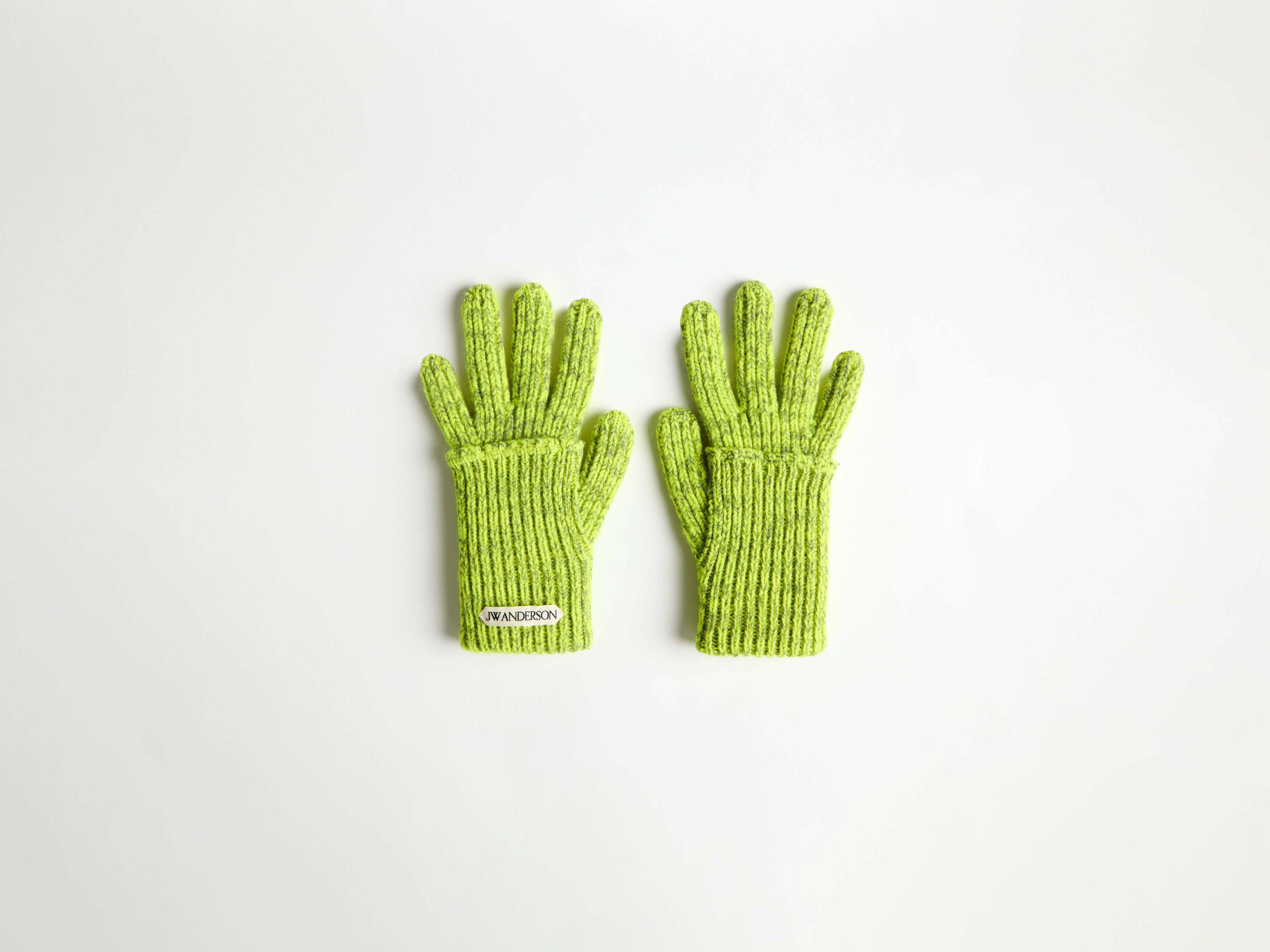 J.W.Anderson Mouline Gloves Handschuhe Neongelb OS