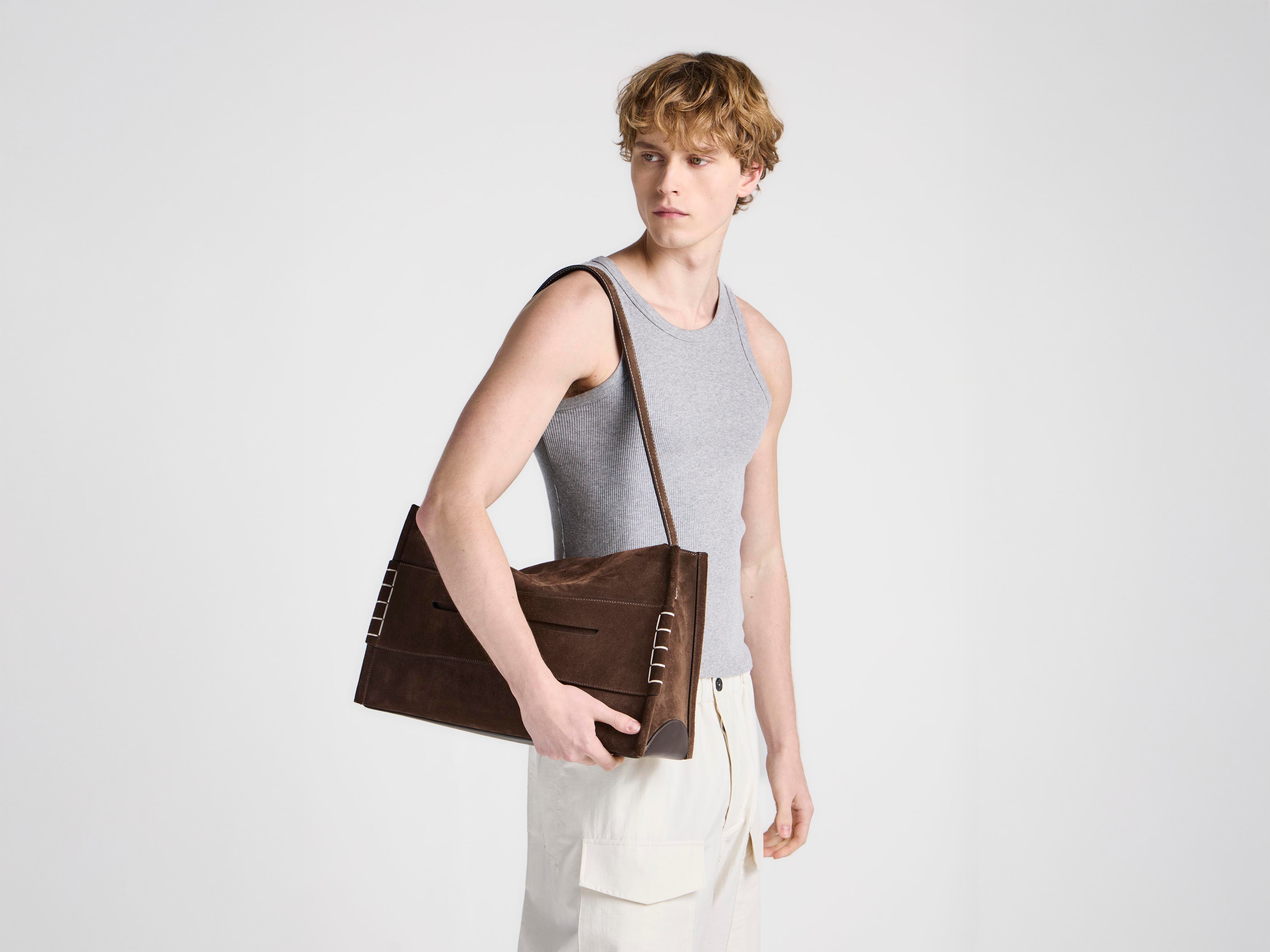J.W.Anderson Bags Messenger Loafer Bag Tasche Braun Suede