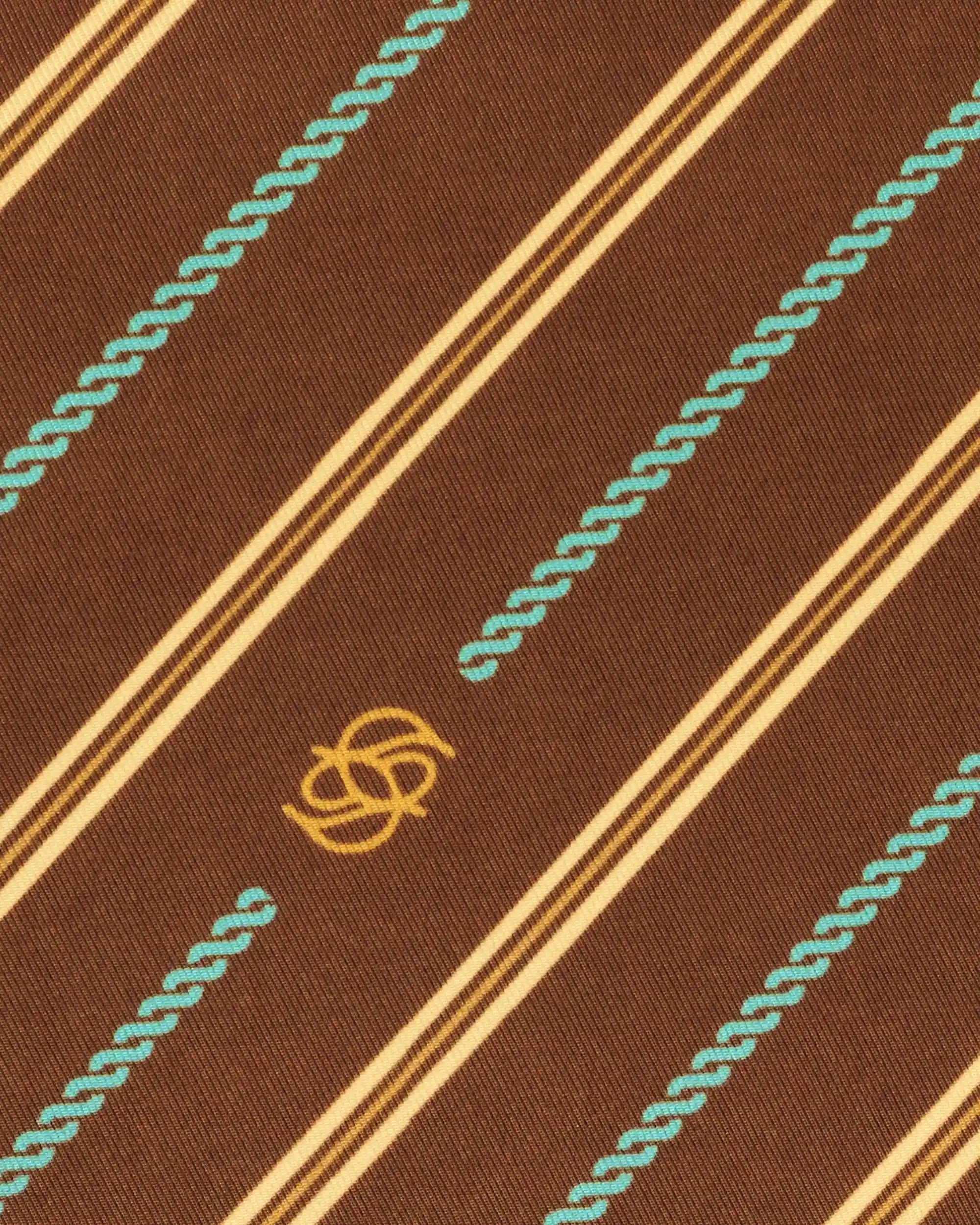 Drôle De Monsieur Monogram Crossbody Tasche Braun Nylon