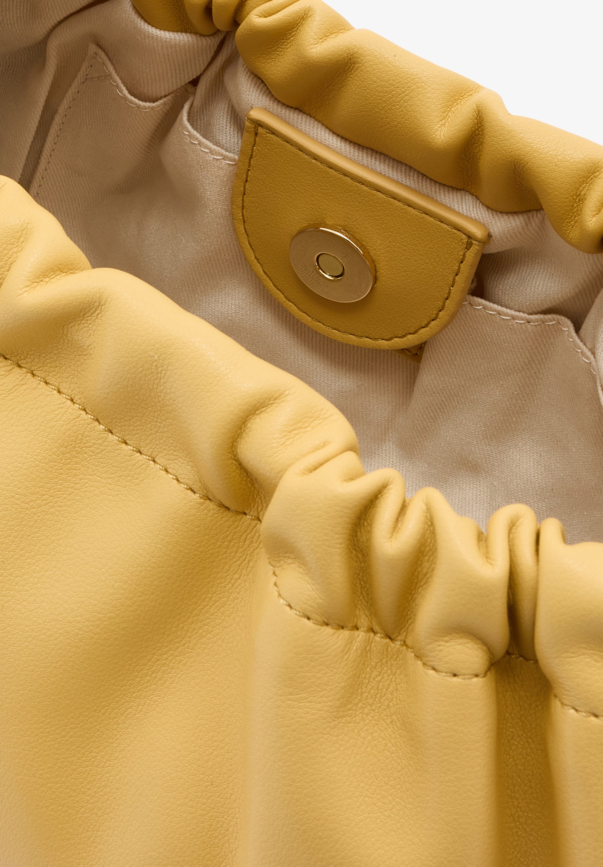 A.P.C. Ninon Hoop Tasche Gelb Lederoptik TU